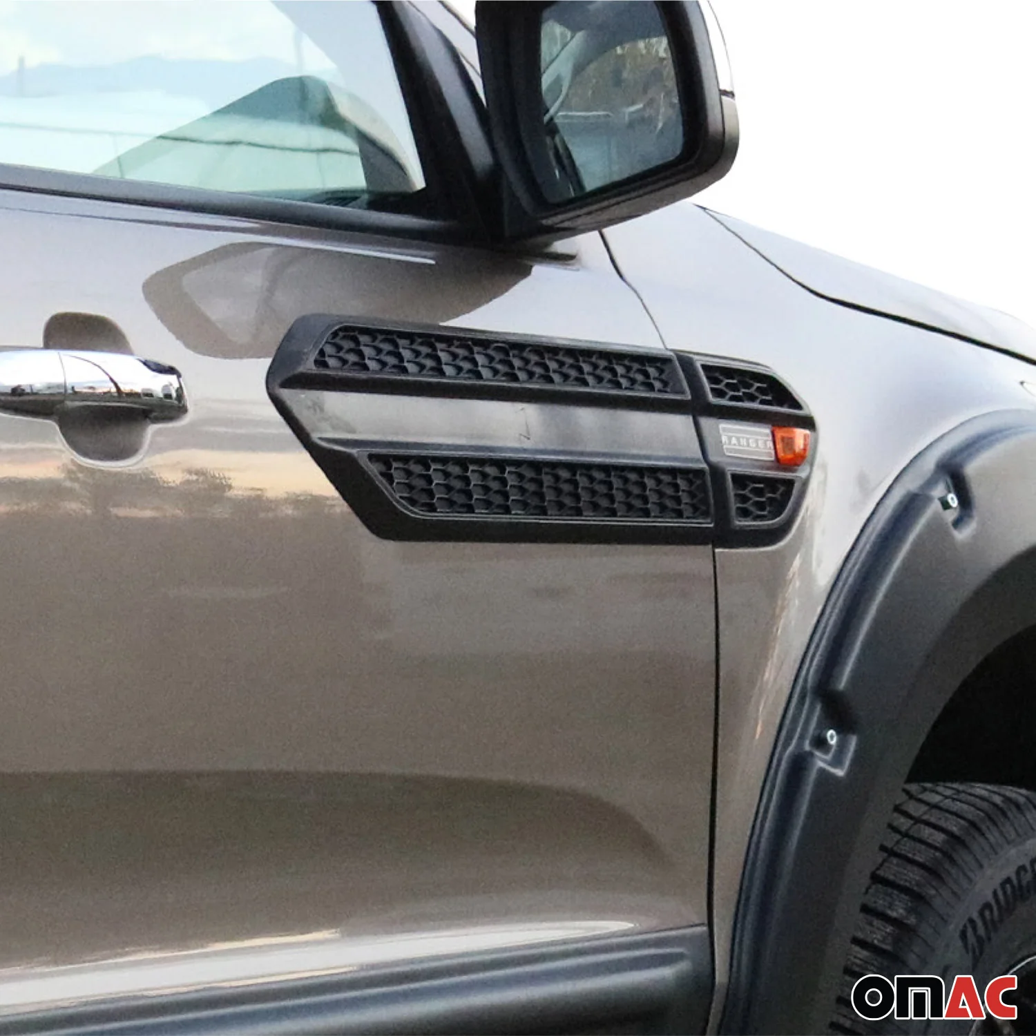 2017-2024 Volvo V90 Cross Country Side Door Molding Trim Skirt Garnish ABS Black 2Pcs - Image 3