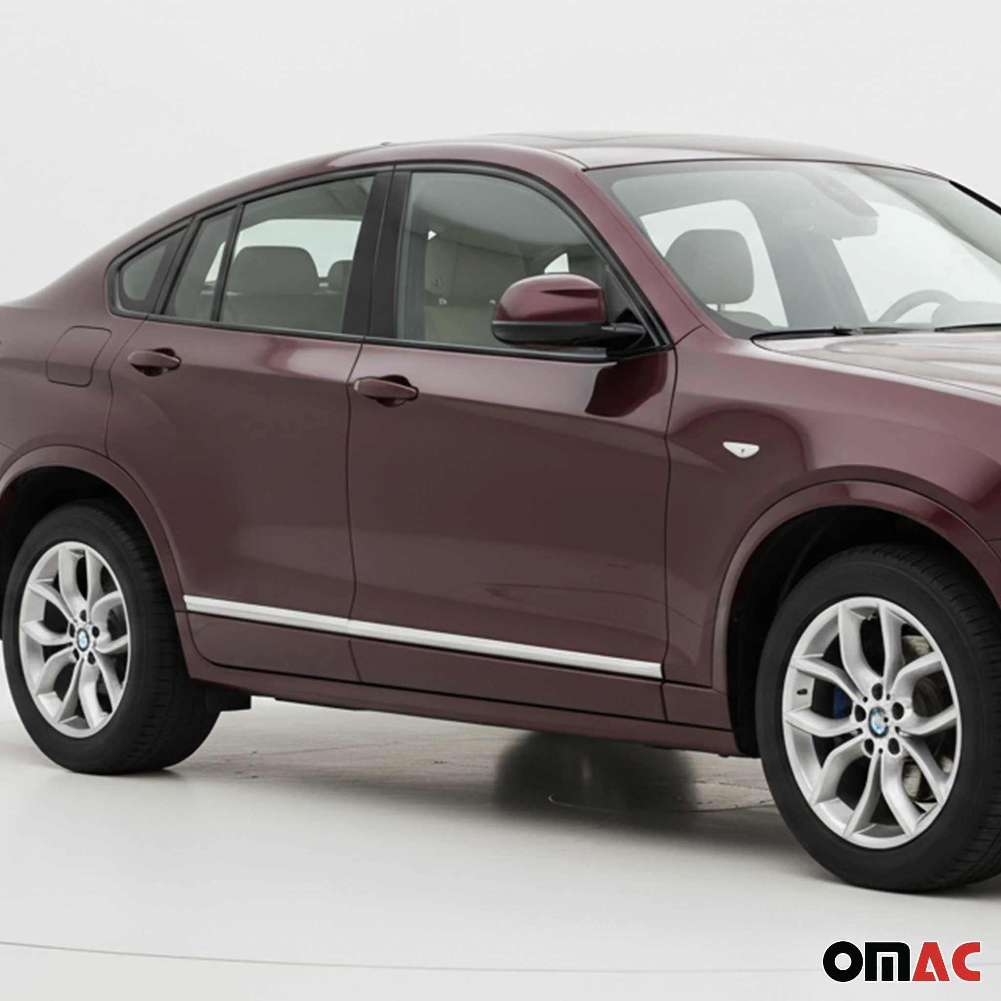 2015-2018 BMW X4 F26 Side Door Molding Trim Skirt Garnish Stainless Steel 4x - Image 2
