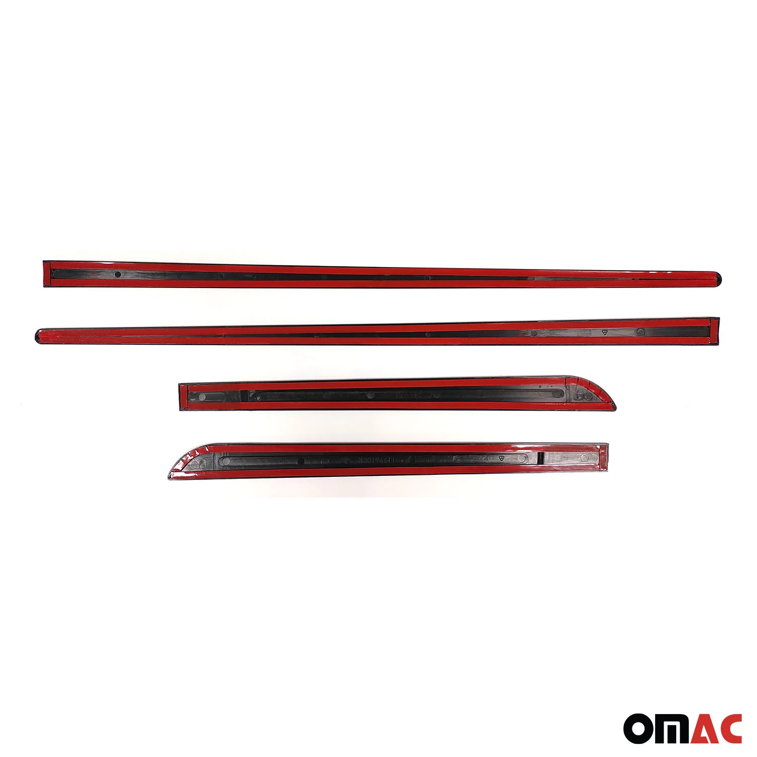 Mazda Side Door Molding Trim Skirt Garnish Black 4 Pcs - Image 9