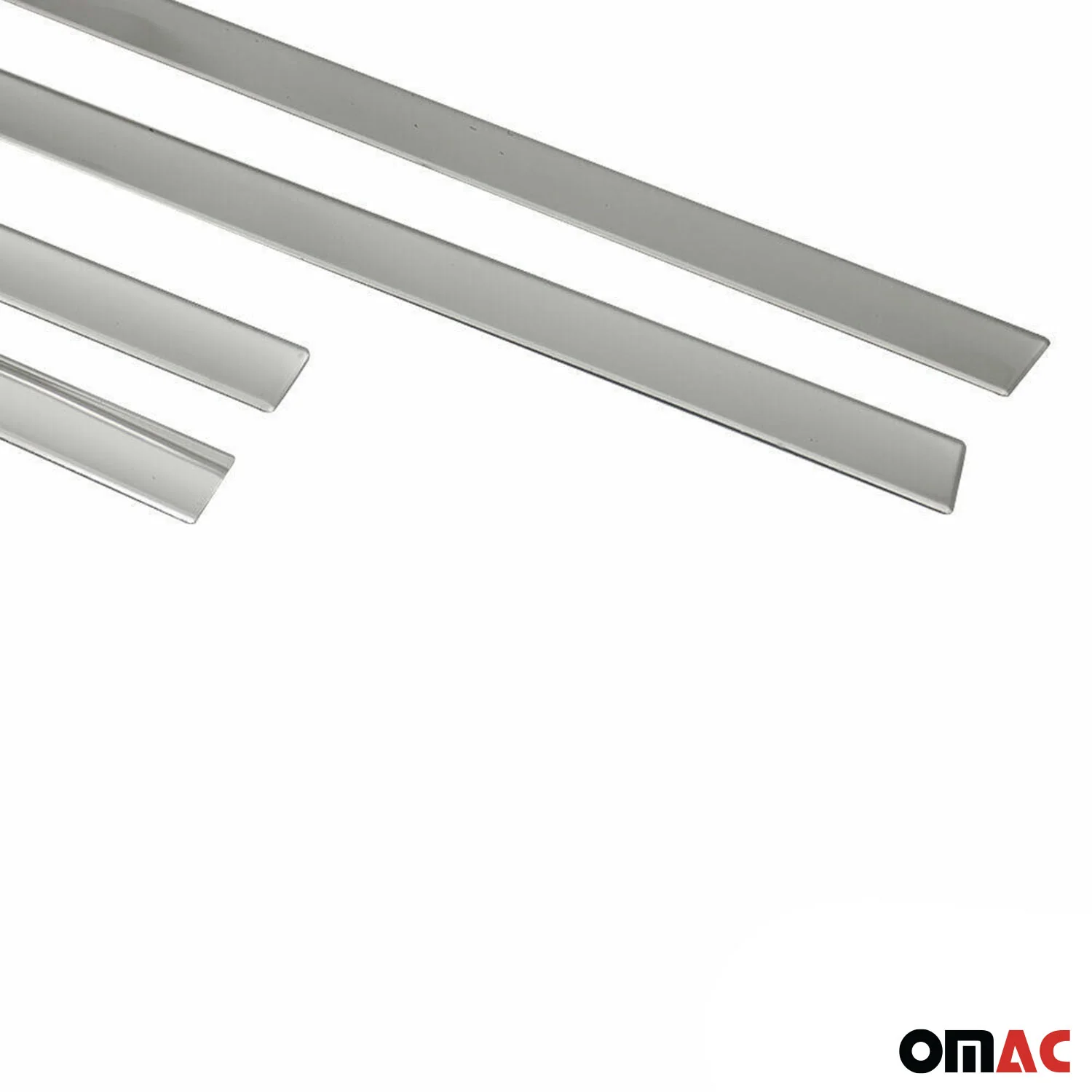 RAM Side Door Molding Trim Skirt Garnish Stainless Steel Silver 4Pcs - Image 7