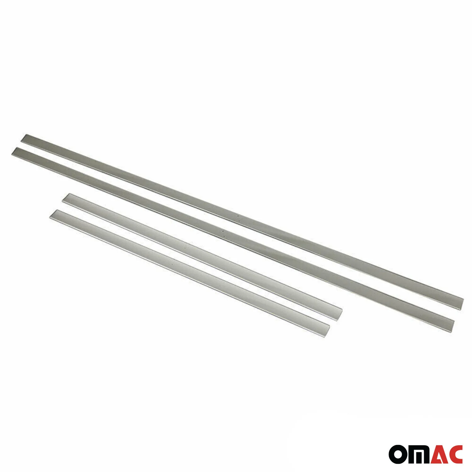 RAM Side Door Molding Trim Skirt Garnish Stainless Steel Silver 4Pcs - Image 9