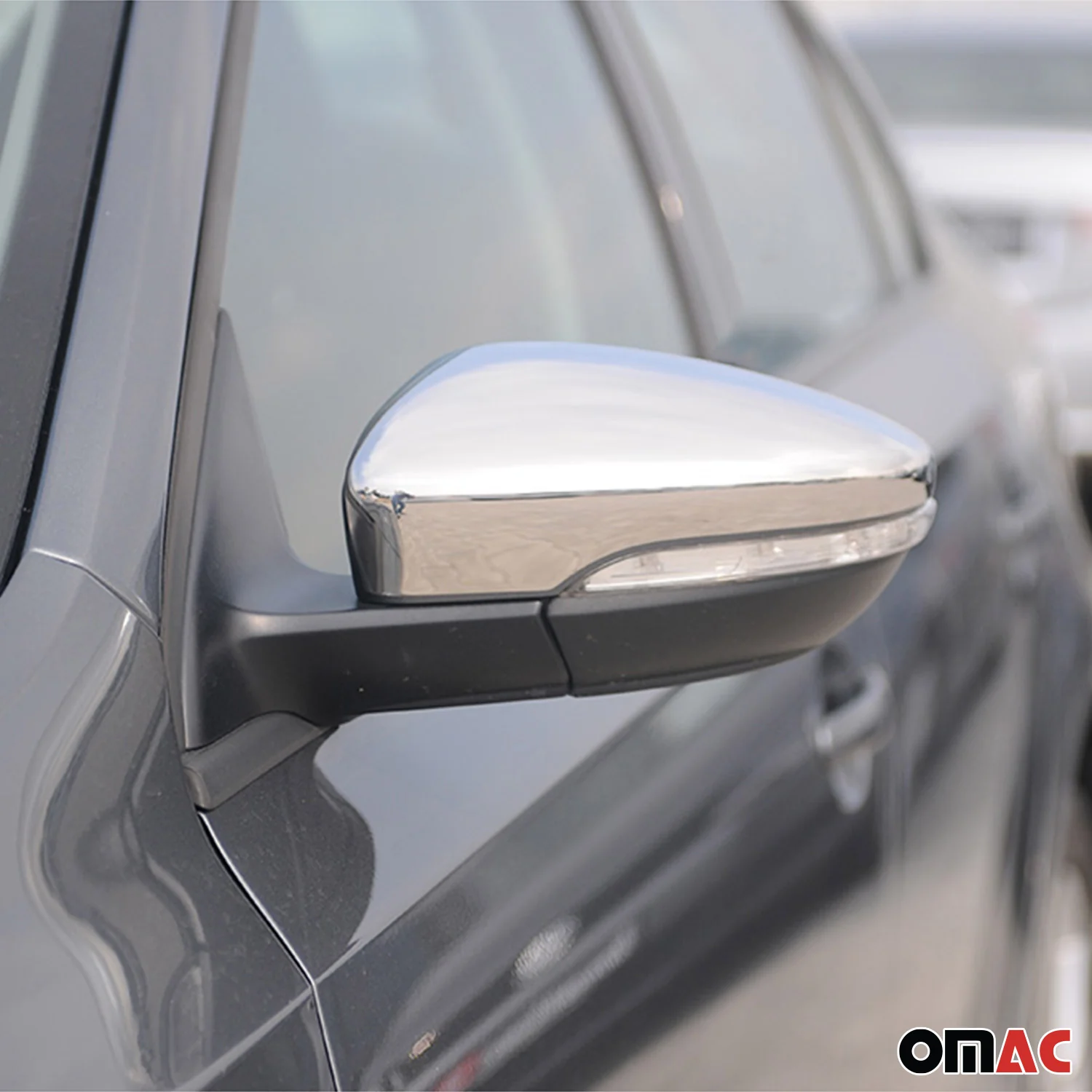 Side Mirror Cover Caps Fits VW Passat CC 2008-2012 Pre-FL Stainless Steel Chrome - Image 2