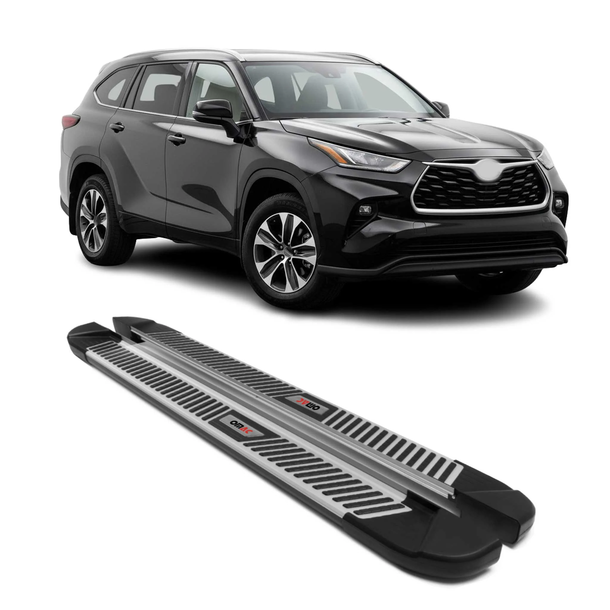 2020-2026 Toyota Highlander Nerf Bar Side Step Running Boards Alu 2x