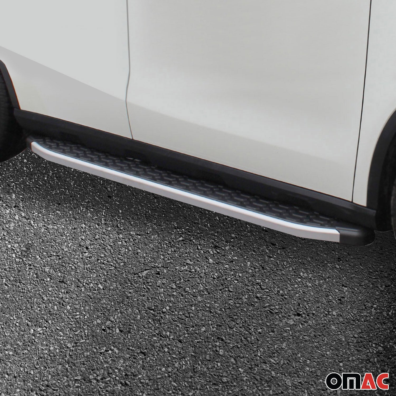 2003-2009 Kia Sorento Running Boards Side Steps Silver & Black - Image 11