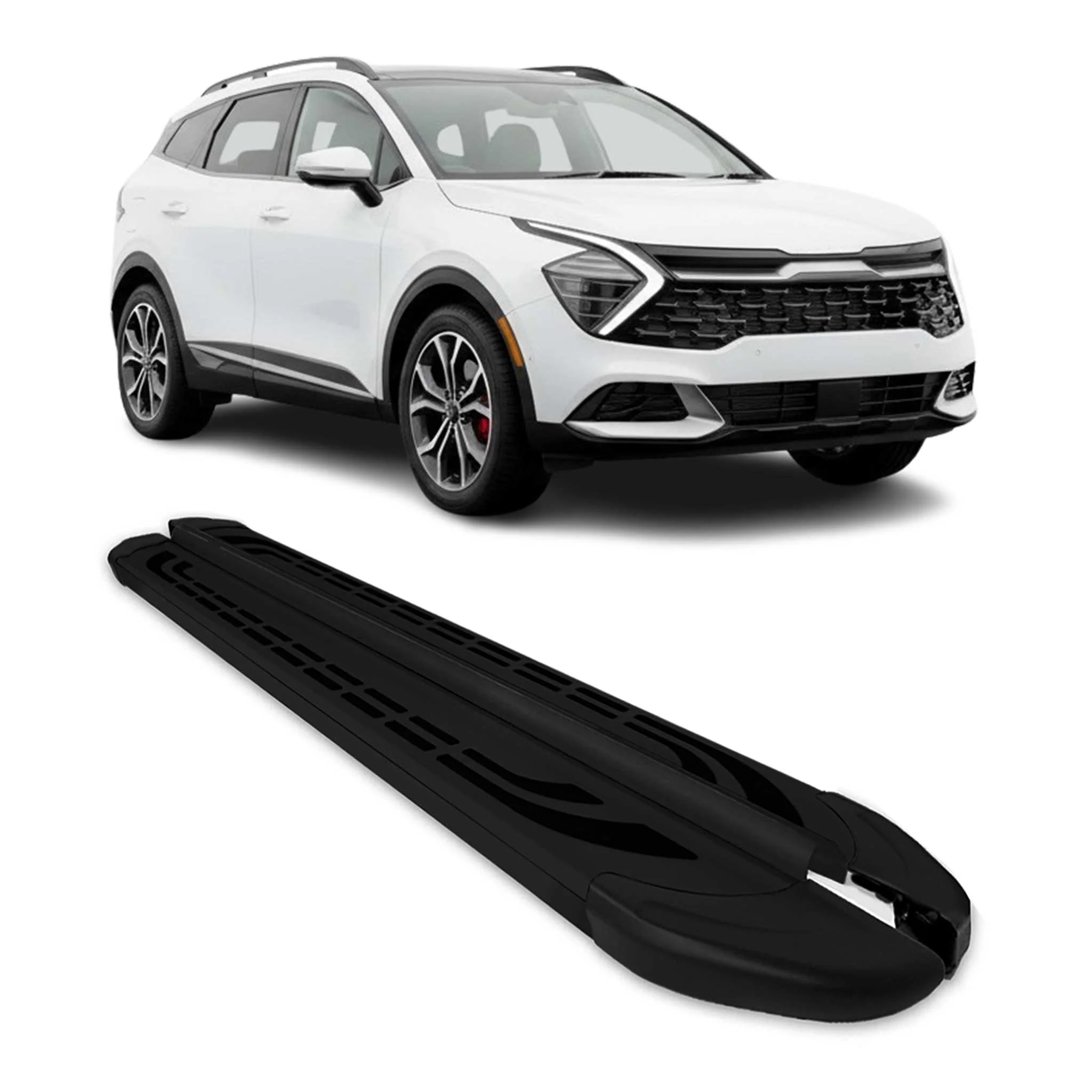 2023-2026 Kia Sportage Running Boards Side Steps Black