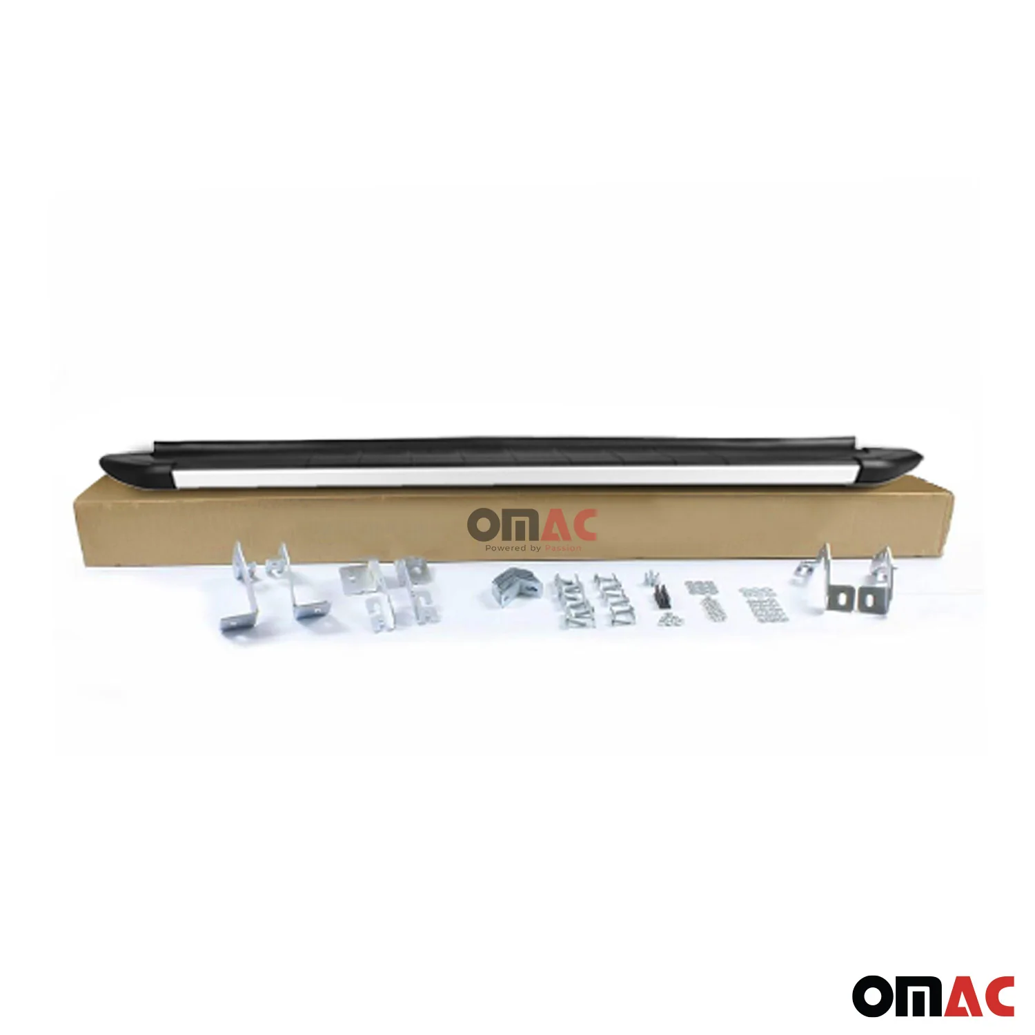 2015-2022 RAM ProMaster City Running Boards Side Steps Silver & Black - Image 6