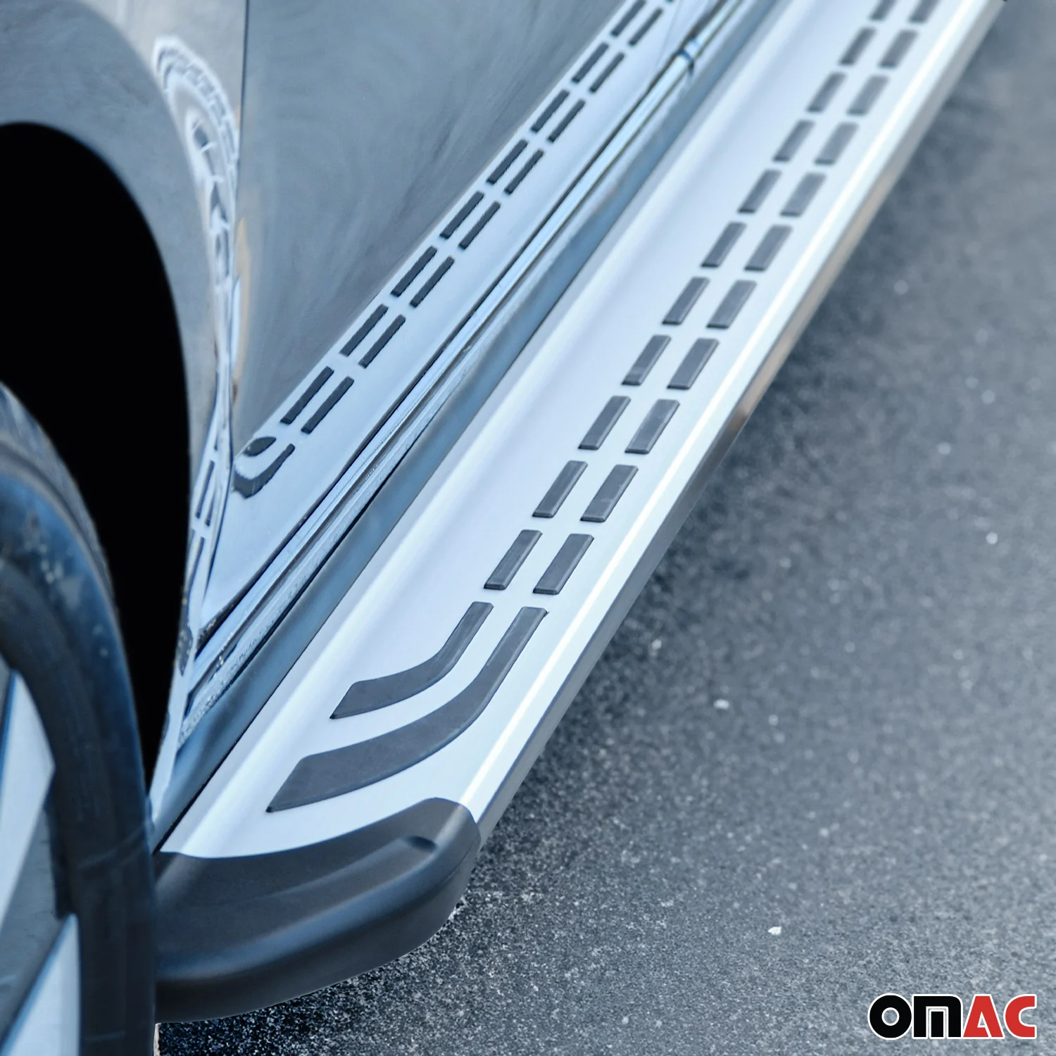 2017-2022 Kia Sportage Running Boards Side Steps Silver - Image 9