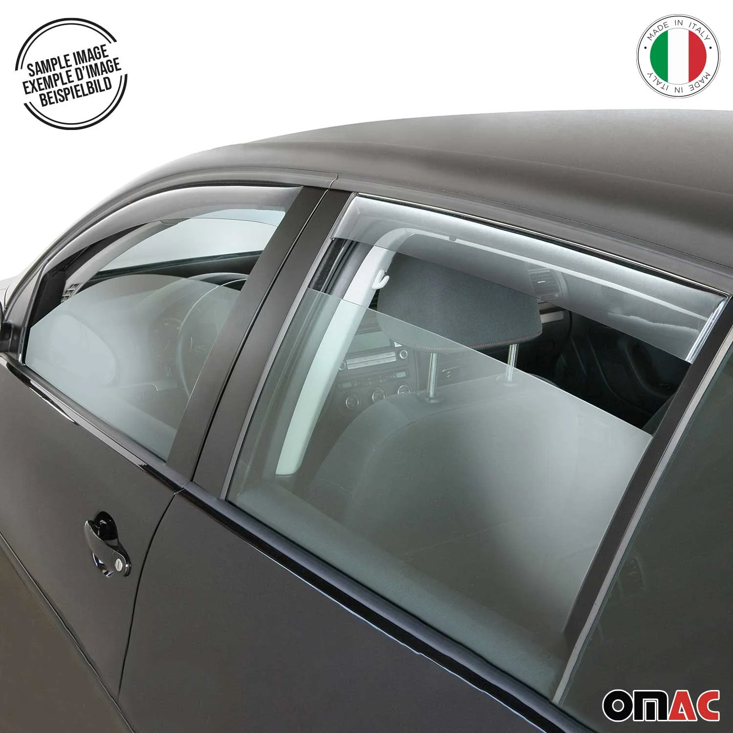 2012-2019 BMW 1 Series F20 Window Visor Vent Rain Deflector 4Pcs Smoke - Image 10