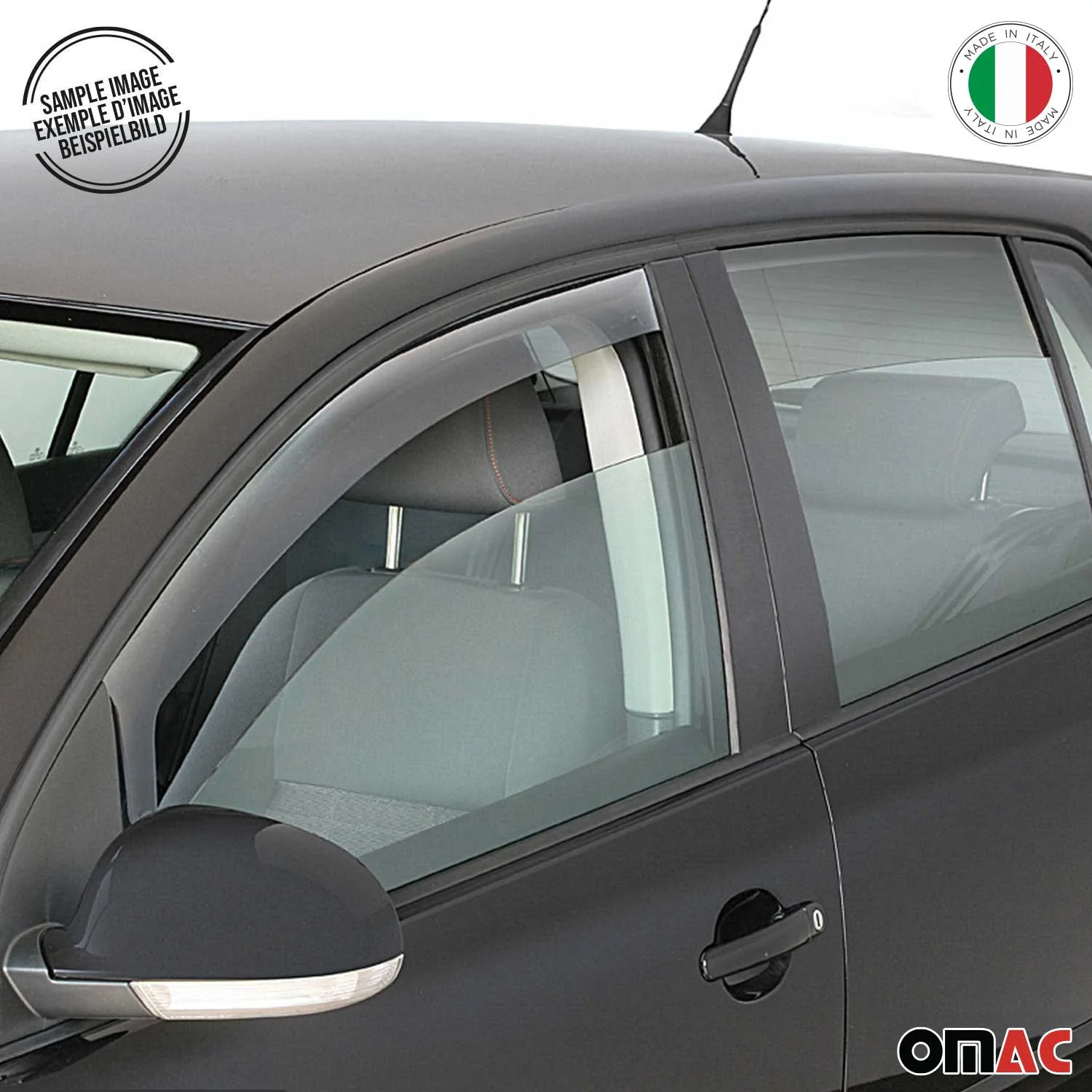 2005-2011 Audi A6 C6 S6 RS6 Sedan Avant Allroad Window Visor Vent Rain Deflector 2Pcs Smoke - Image 6