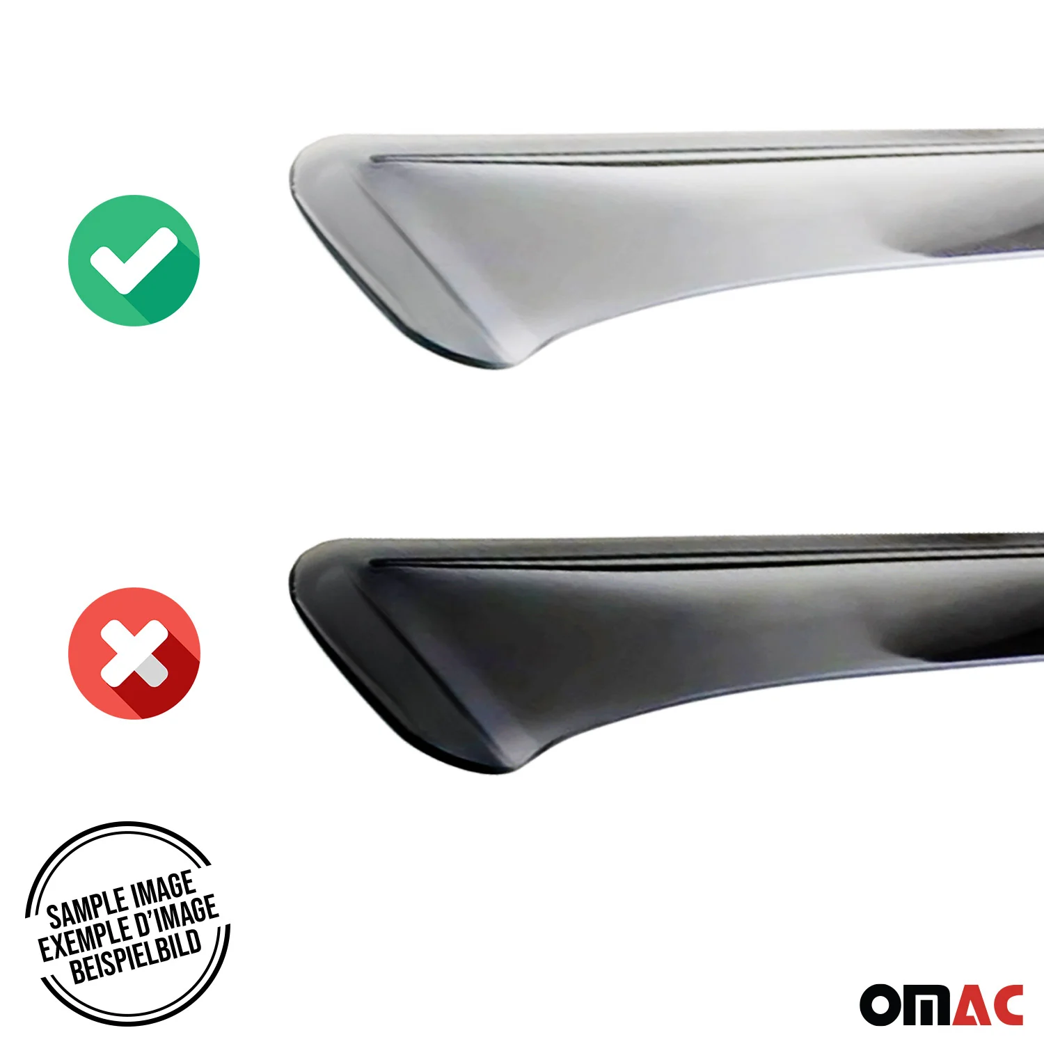 2015-2024 Jeep Renegade Window Visor Vent Rain Deflector Black Smoke 4x - Image 9