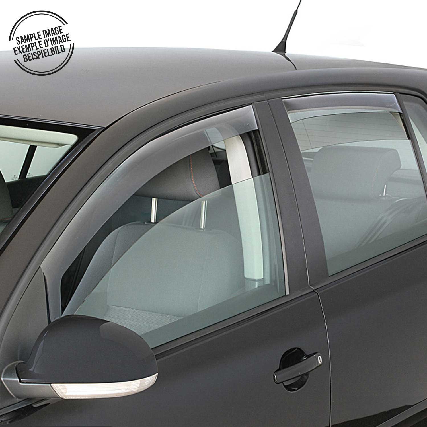 2010-2013 Kia Soul Window Visor Vent Rain Deflector 4Pcs Smoke