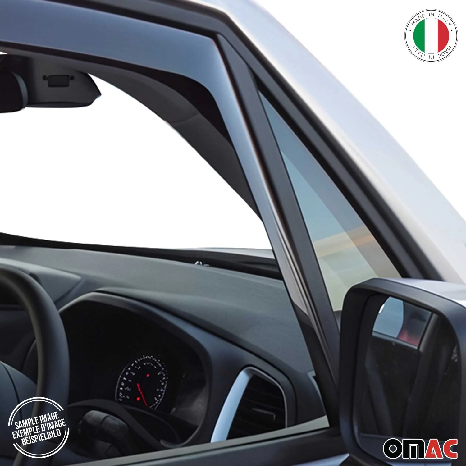 2010-2013 Ford Transit Connect Window Visor Vent Rain Deflector 2Pcs Smoke - Image 11