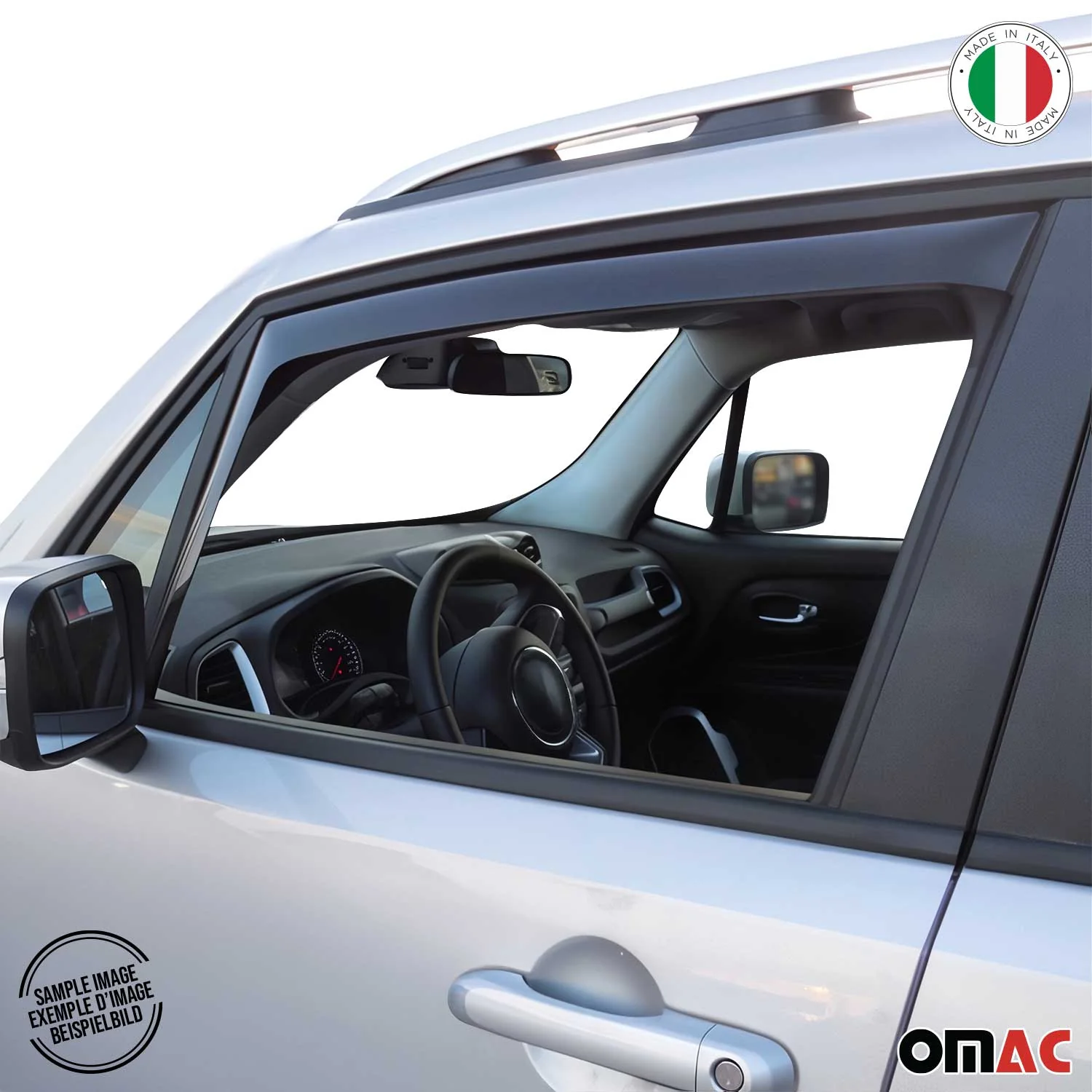 2010-2013 Ford Transit Connect Window Visor Vent Rain Deflector 2Pcs Smoke - Image 6
