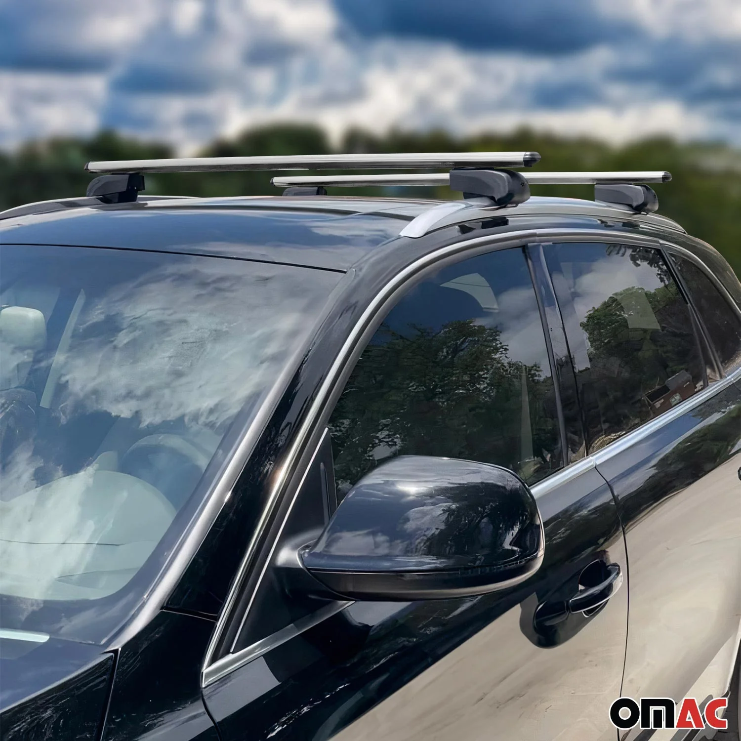 2021-2026 Kia Seltos Roof Rack Cross Bars Silver - Image 3