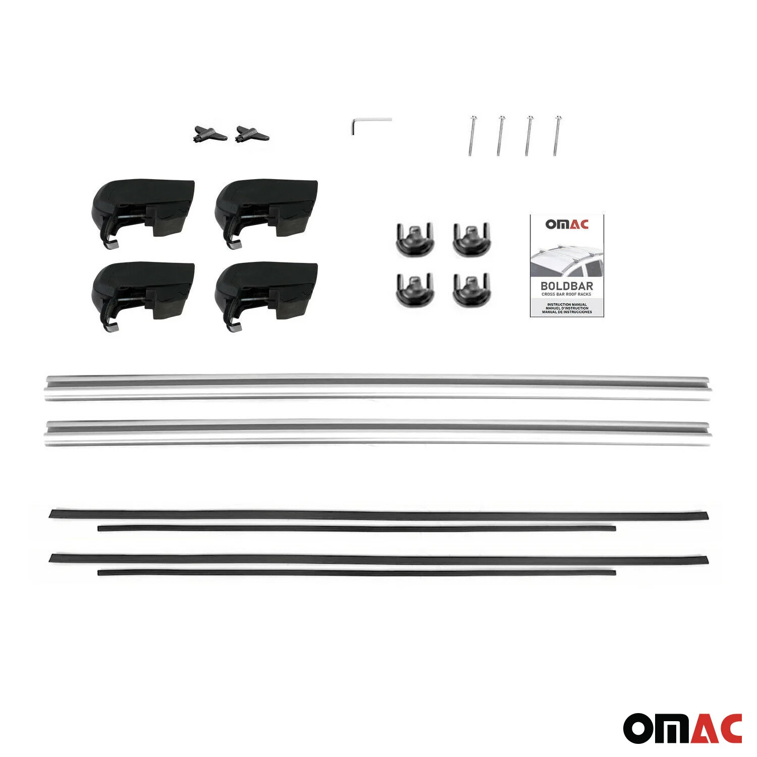 2020-2026 Lincoln Aviator Roof Rack Cross Bars Silver - Image 10