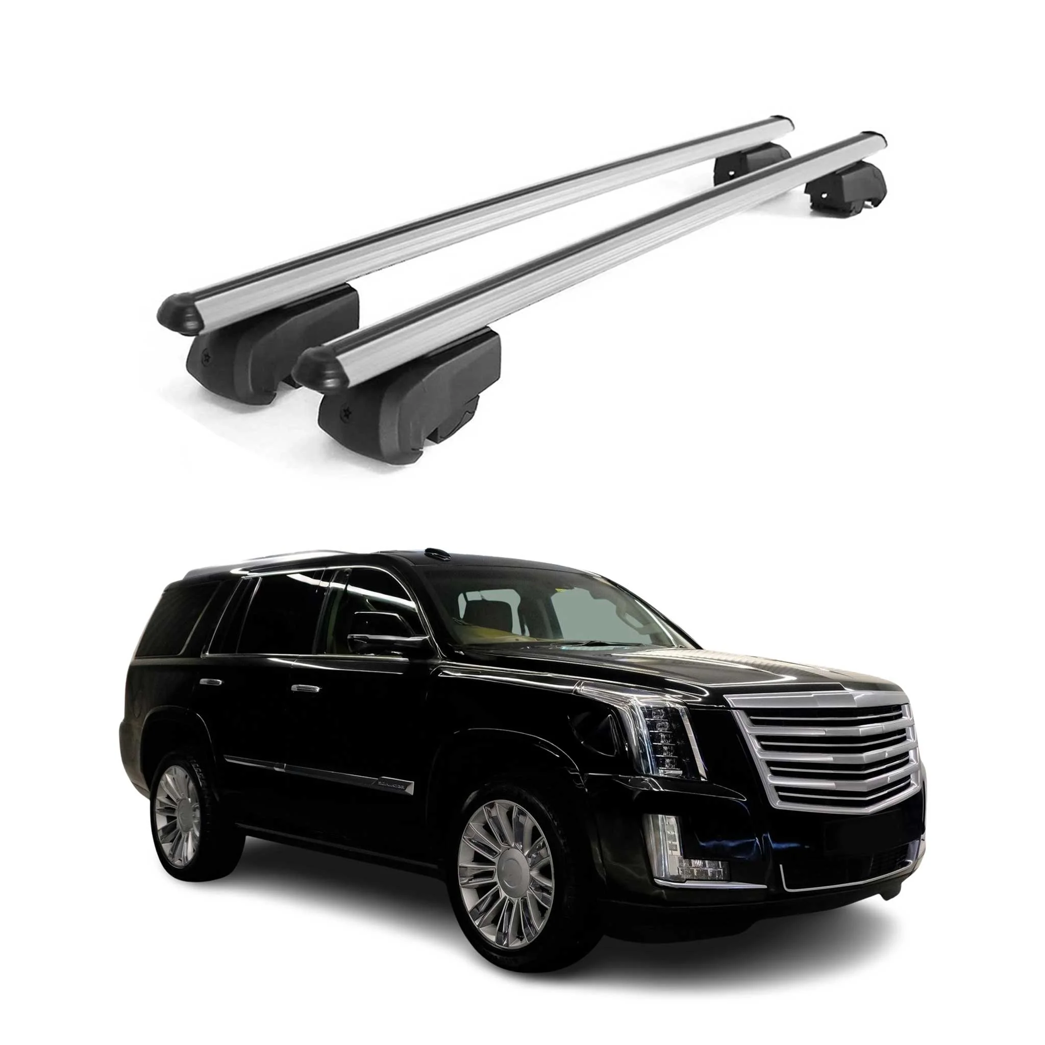 2021-2026 Cadillac Escalade 5.gen Roof Rack Cross Bars Silver