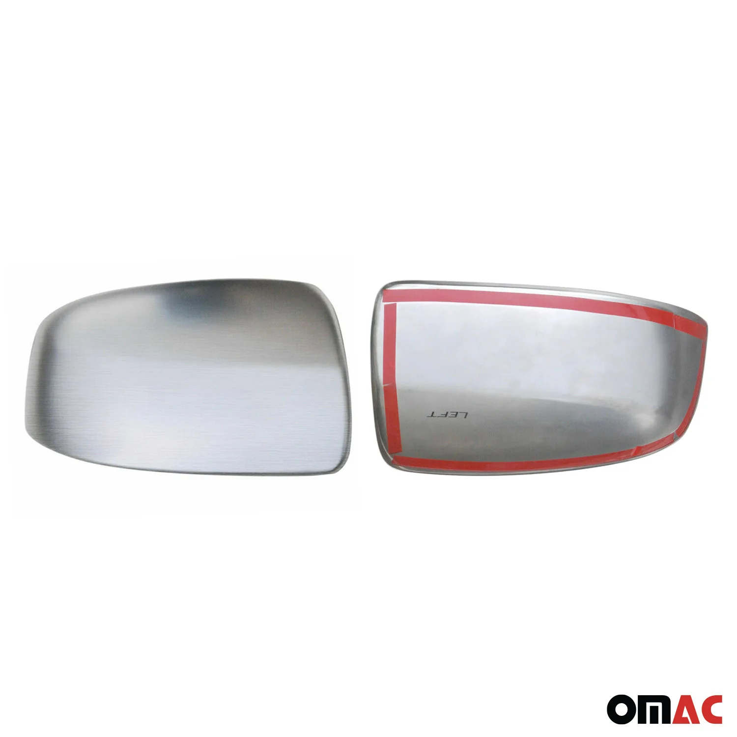 2007-2015 Smart ForTwo Side Mirror Cover Caps Brushed Stainless Steel Silver 2 Pcs - Image 5