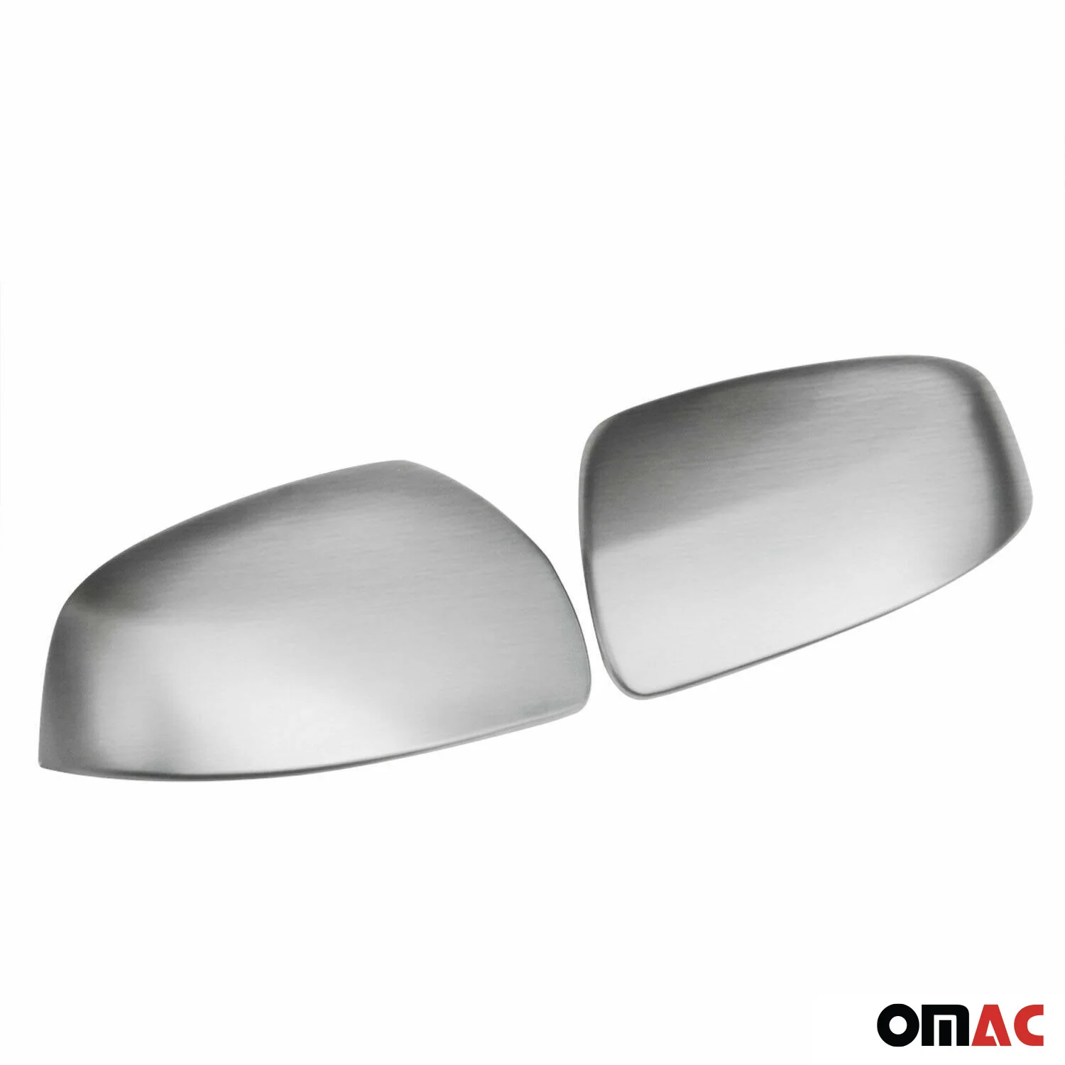 2007-2015 Smart ForTwo Side Mirror Cover Caps Brushed Stainless Steel Silver 2 Pcs - Image 7