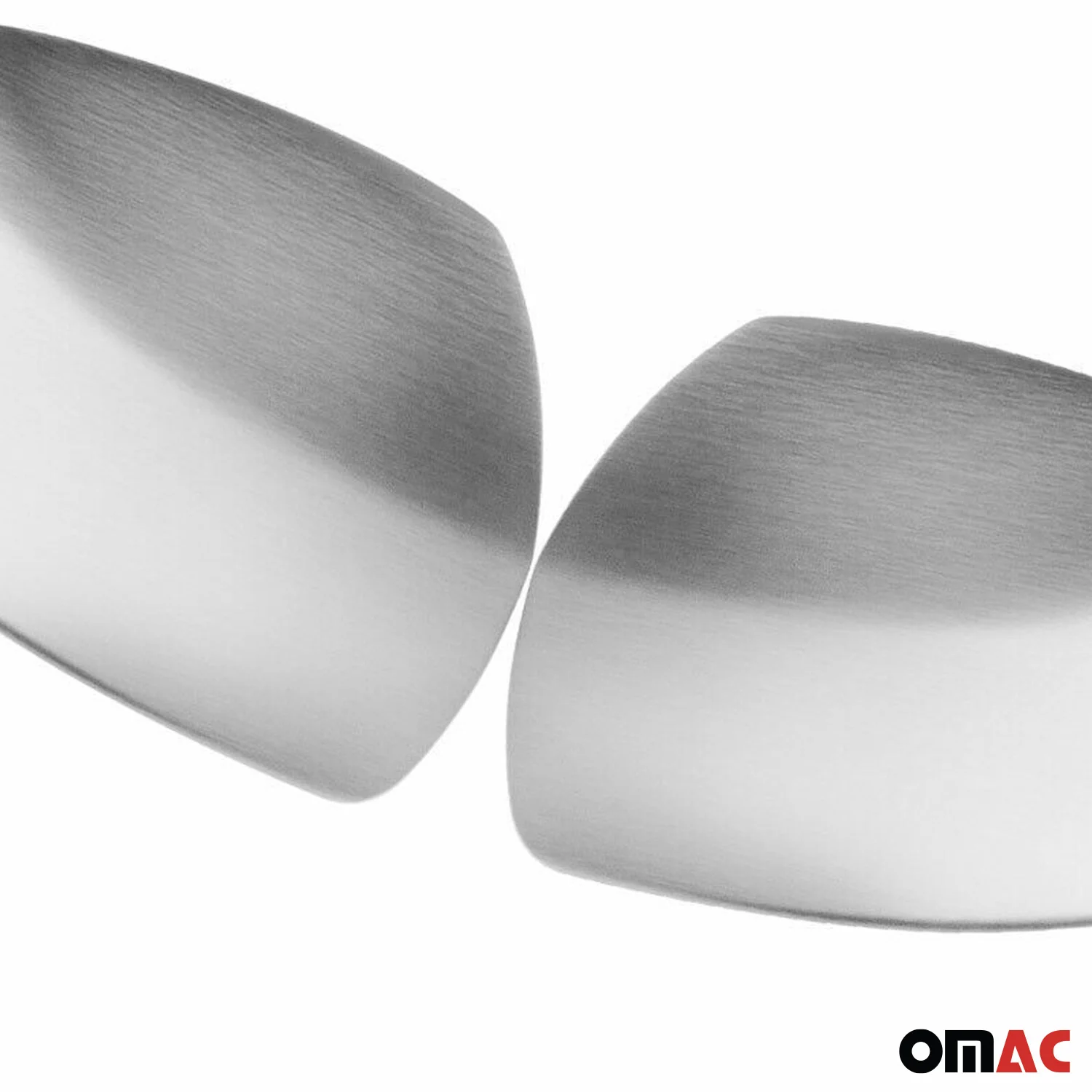 2007-2015 Smart ForTwo Side Mirror Cover Caps Brushed Stainless Steel Silver 2 Pcs - Image 9