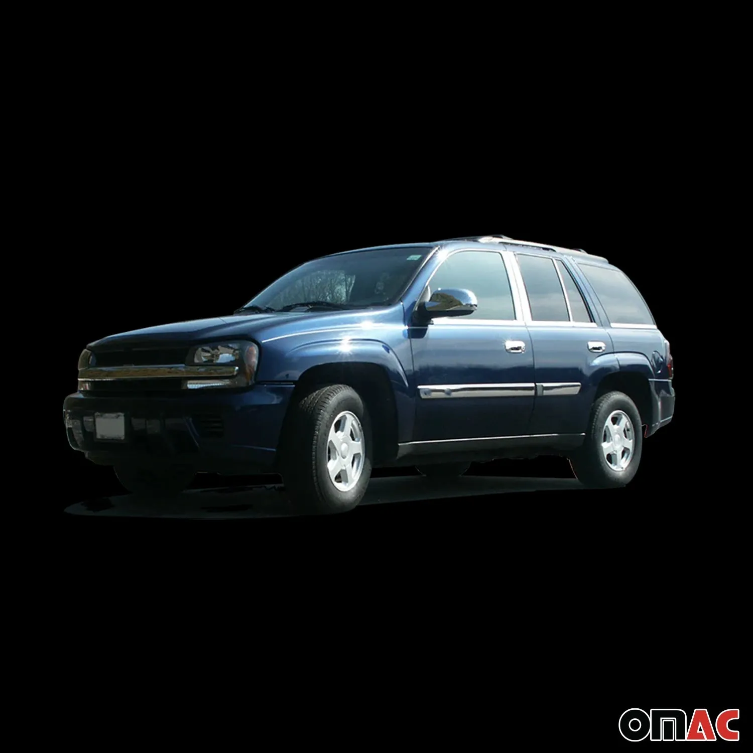 2002-2009 Chevrolet Trailblazer Stainless License Plate Bezel 1Pc - Image 2