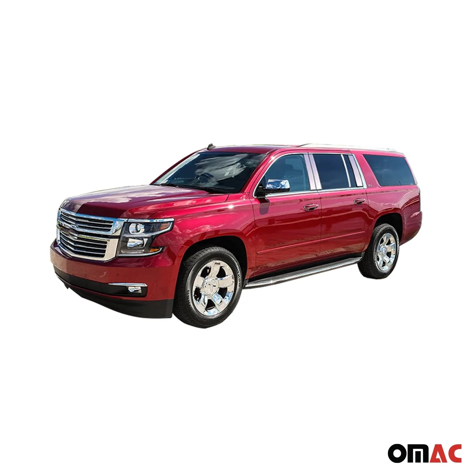 2015-2020 Chevrolet Suburban Stainless Rear License Trim 2Pc - Image 4