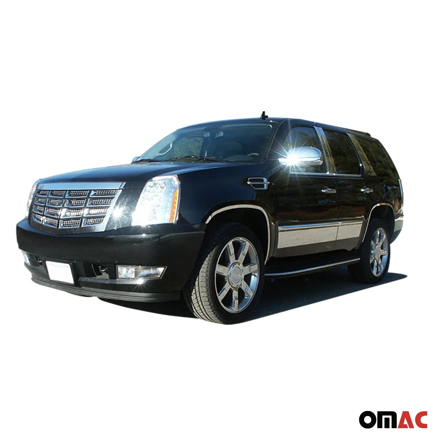 2007-2014 Cadillac Escalade Stainless Rear Window Trim 2Pc - Image 2