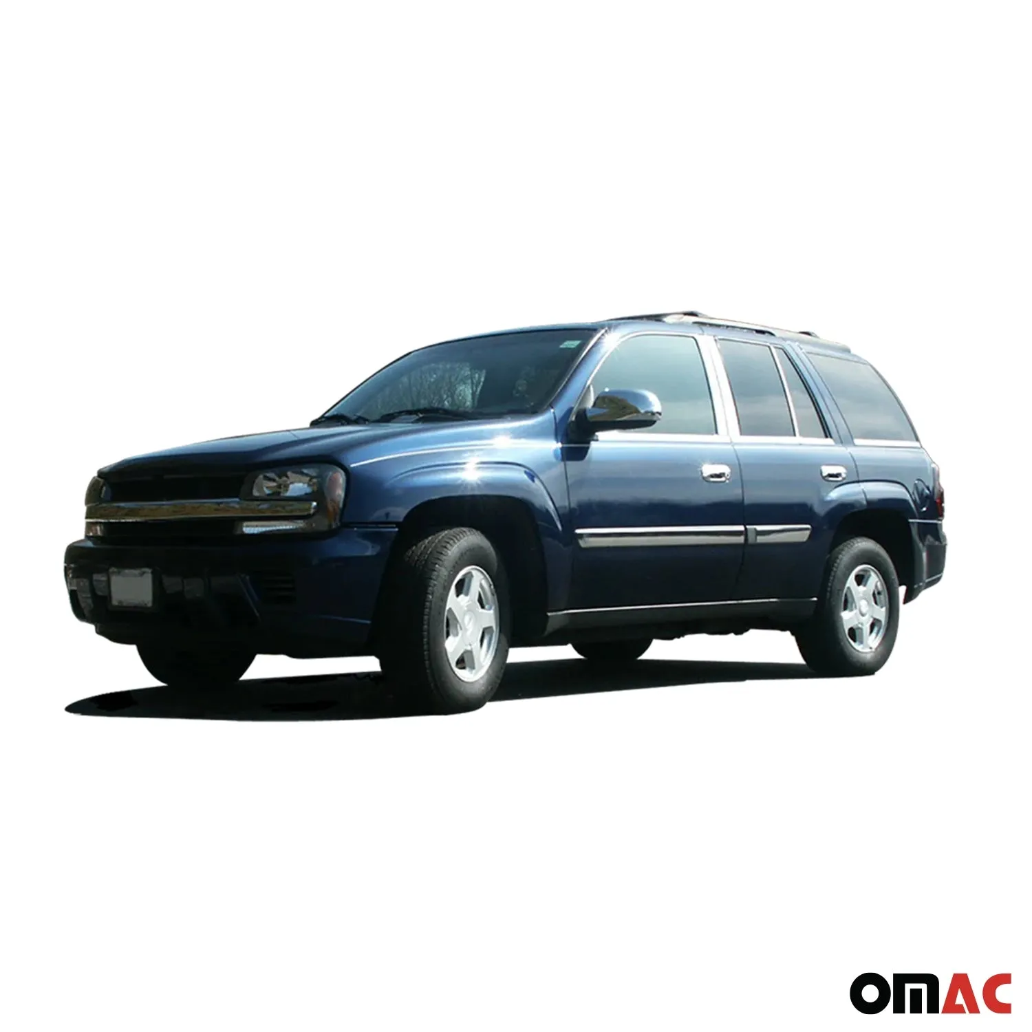 2006-2007 Chevrolet Trailblazer Stainless Rocker Panel Trim 4 Pcs - Image 2