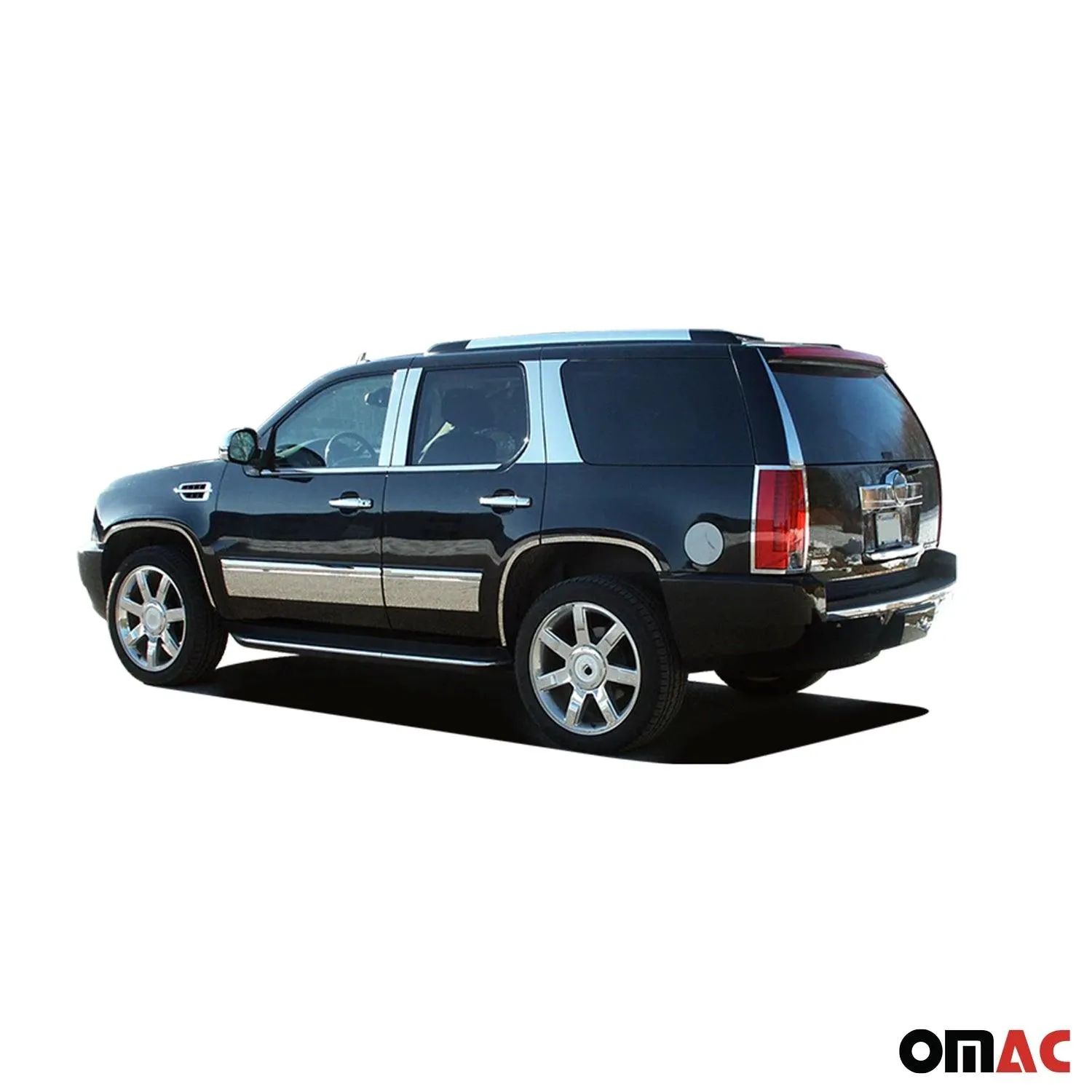 2007-2014 Cadillac Escalade Stainless Rocker Panel Trim 4Pc - Image 3