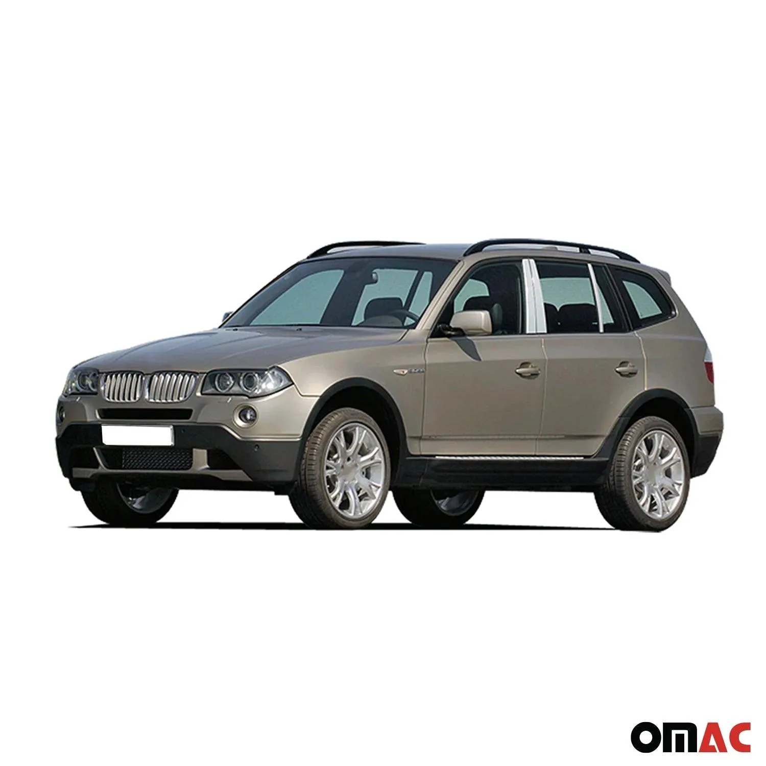 2004-2010 BMW X3 E83 Stainless Steel Pillar Trim 10Pc - Image 2