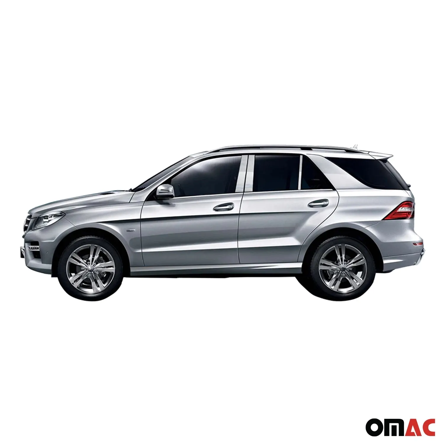 2016-2019 Mercedes GLE Stainless Steel Pillar Trim 6 Pcs - Image 2