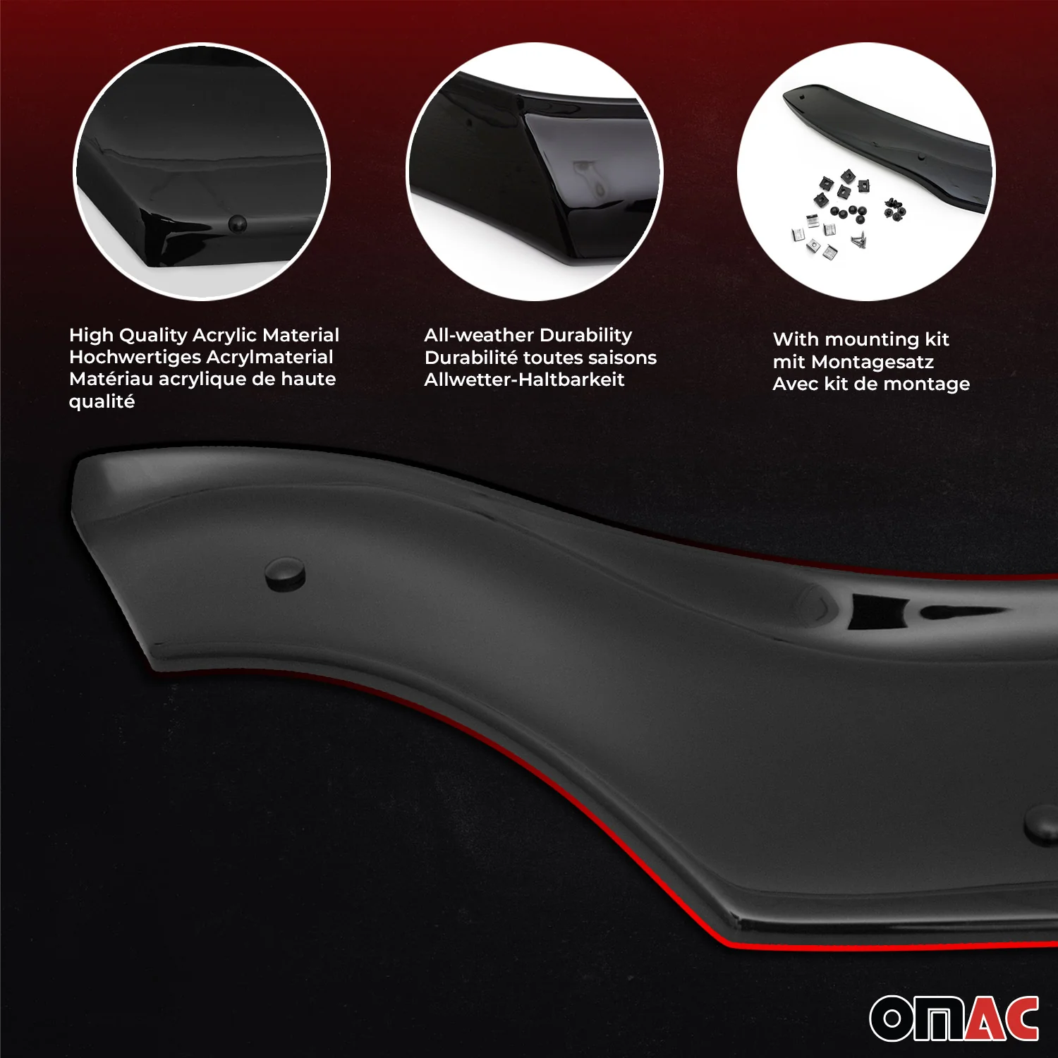 2013-2015 Subaru XV Crosstrek Front Bug Shield Hood Deflector 1 Pc Smoke - Image 5