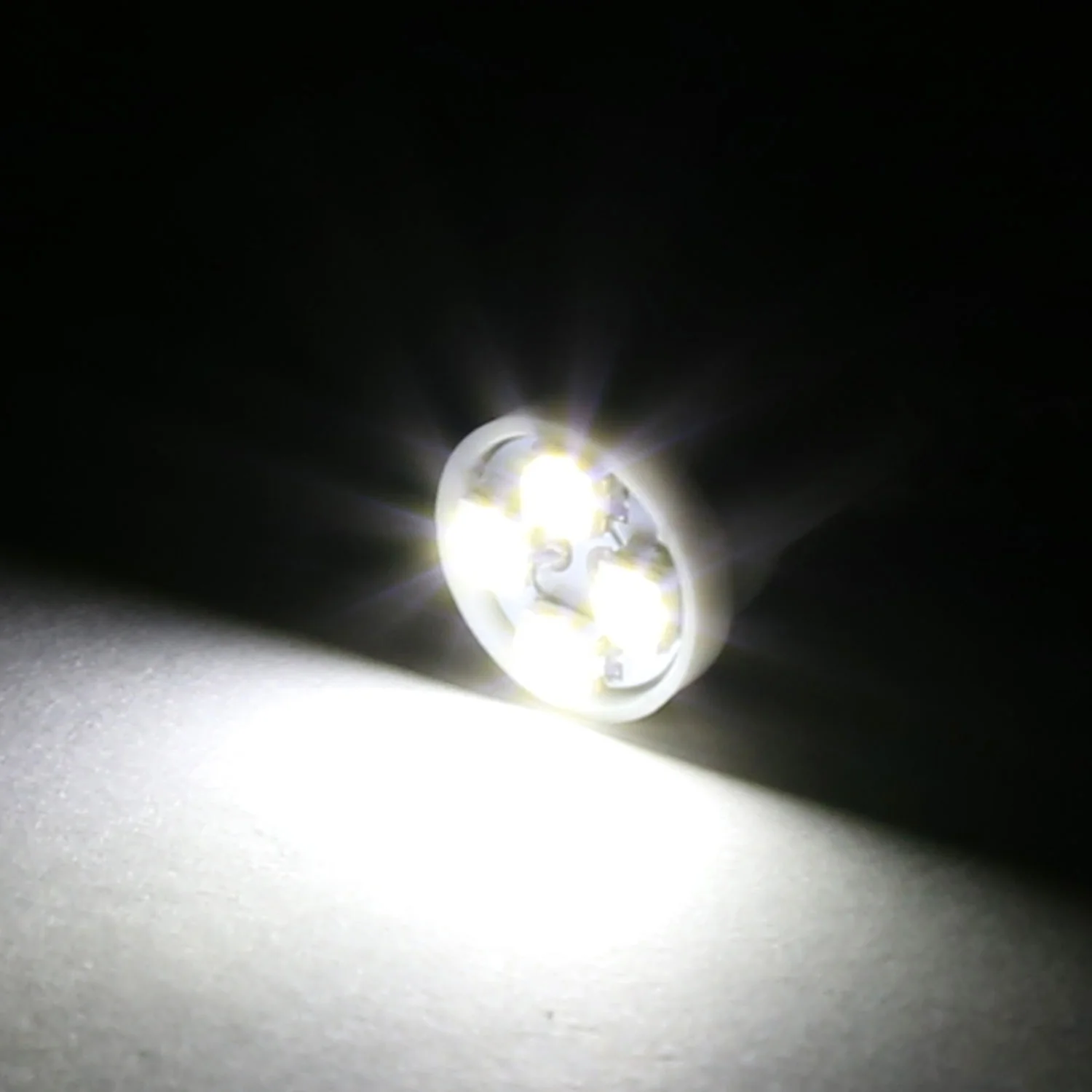 T10 4 SMD Wedge LED Bulb - 2PC White - Image 2