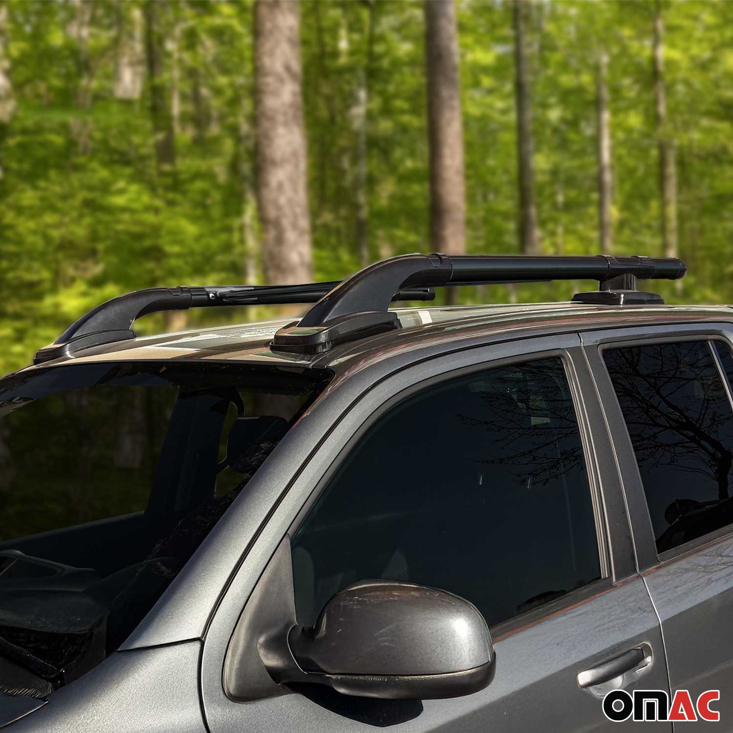 2019-2023 Ford Ranger Double Cab Roof Rack Rails Side Rails Black - Image 11