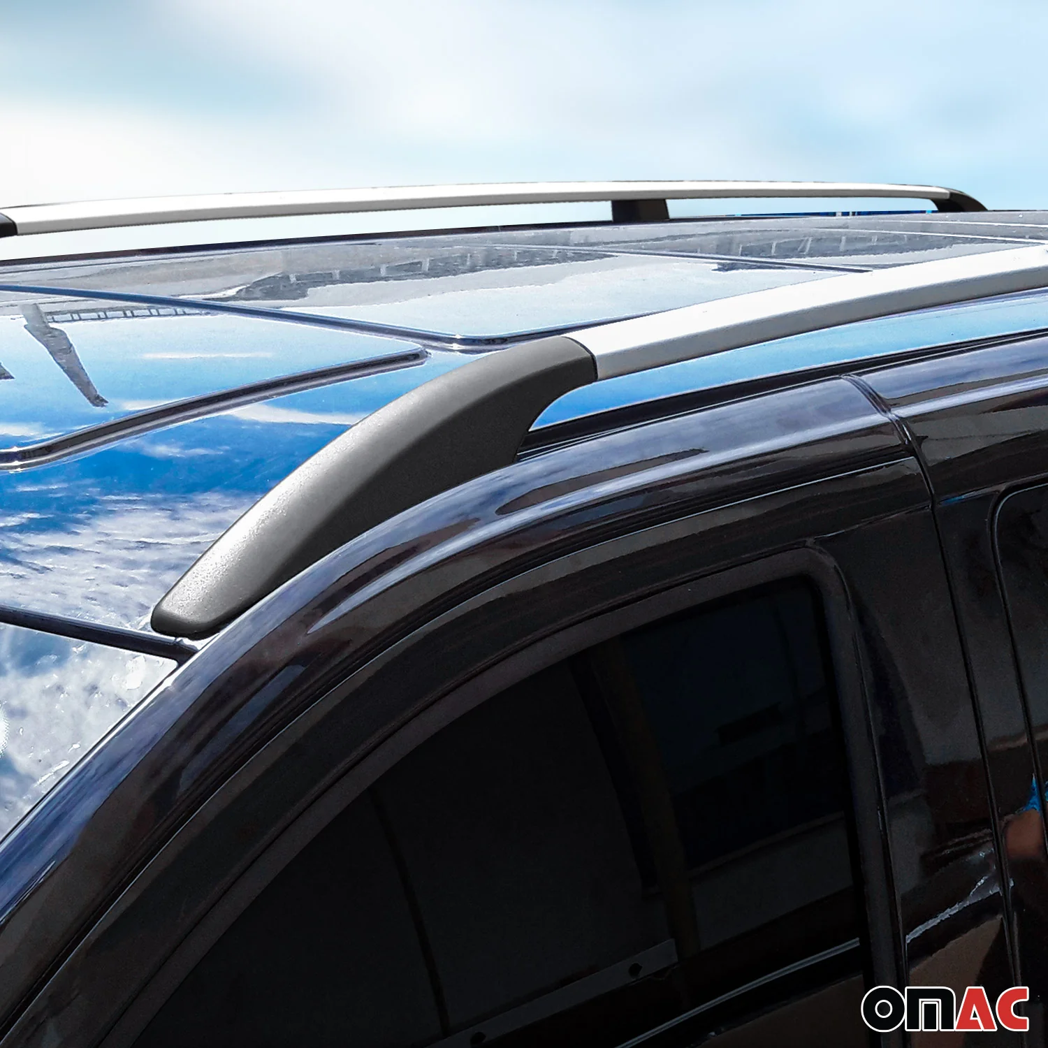 2010-2013 Ford Transit Connect L1 Short Roof Rack Rails Side Rails Silver - Image 4