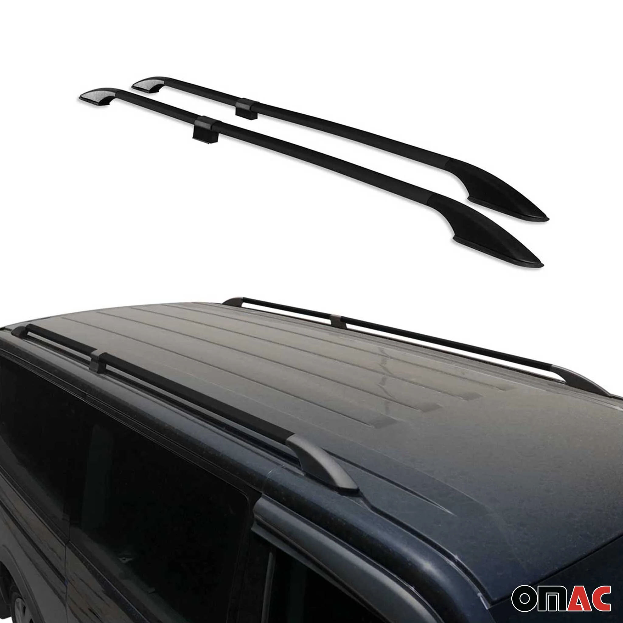 2014-2021 Ford Transit Connect L1 Roof Rack Rails Side Rails Black - Image 5