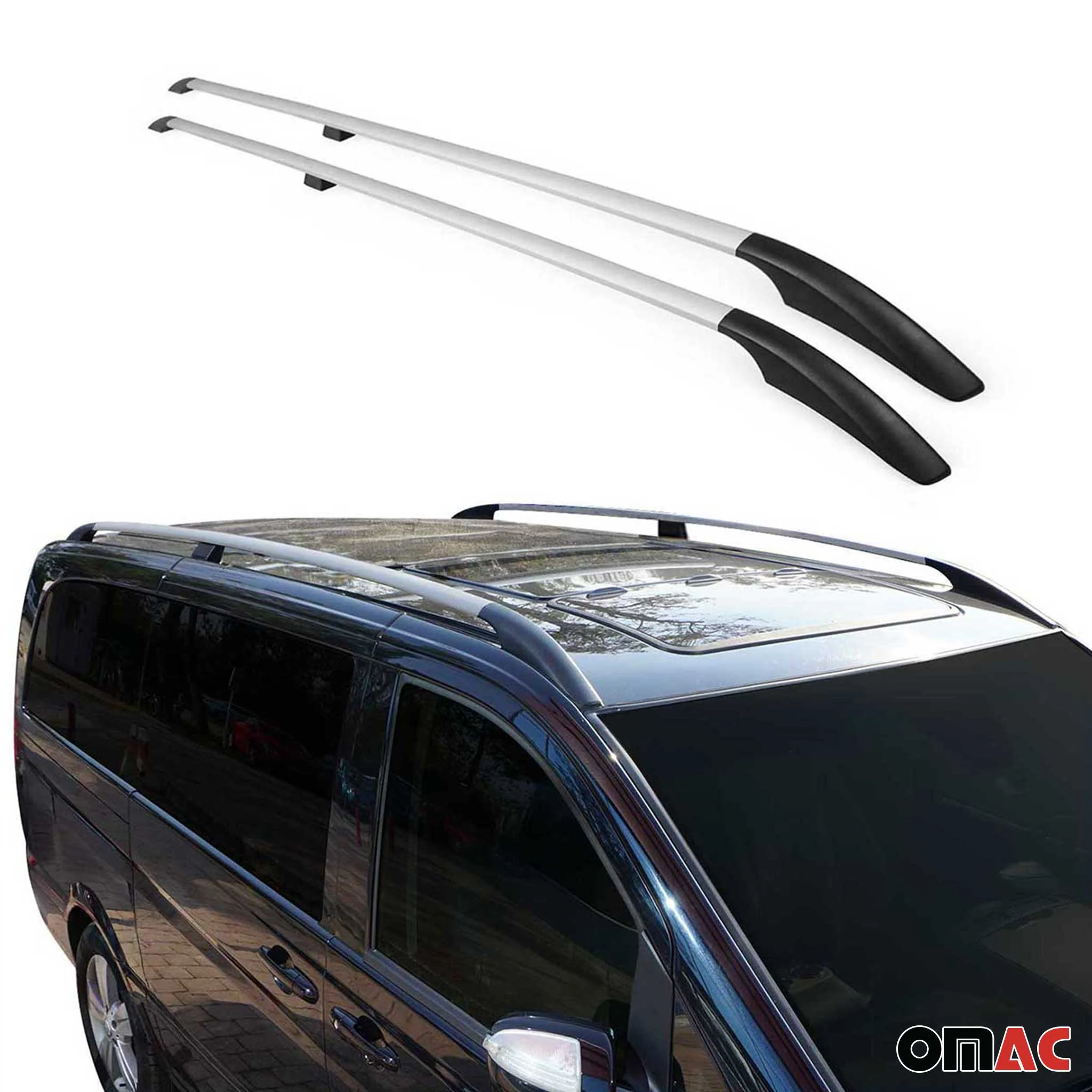 2013-2015 Subaru XV Crosstrek Roof Rack Rails Side Rails Silver - Image 2