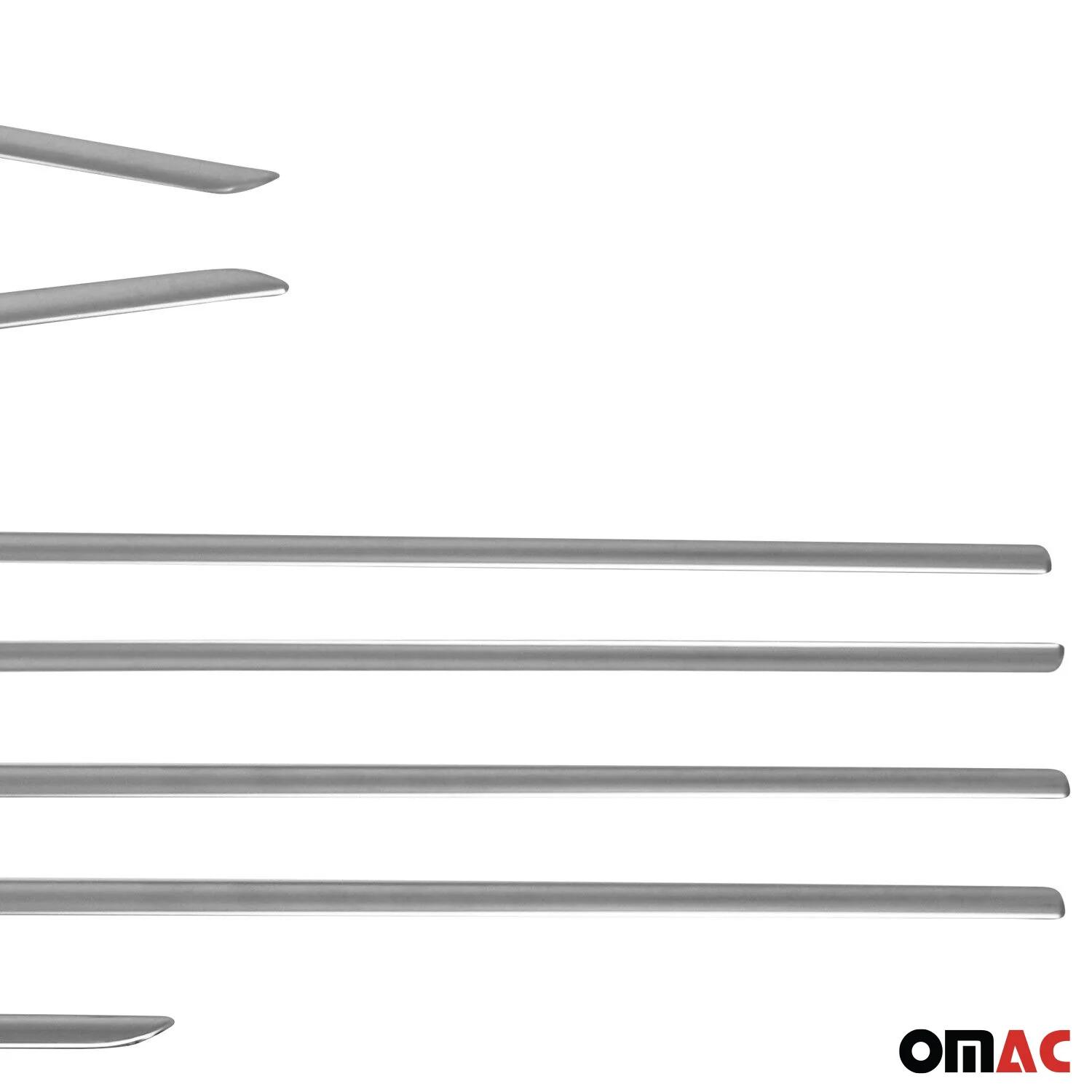 2012-2015 Toyota Prius Wagon Window Molding Trim Streamer Stainless Steel Silver 8 Pcs - Image 7