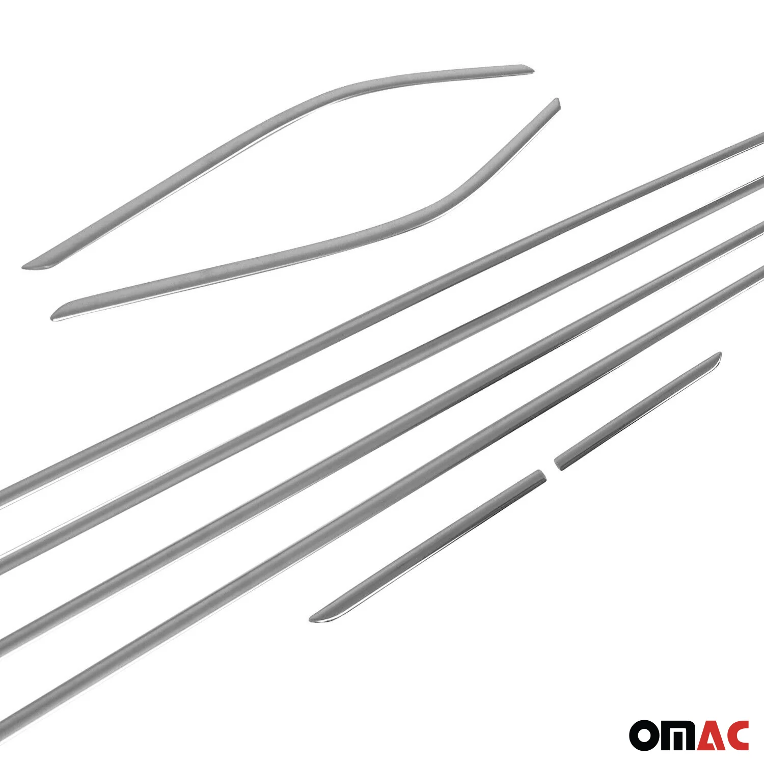 2012-2015 Toyota Prius Wagon Window Molding Trim Streamer Stainless Steel Silver 8 Pcs - Image 8