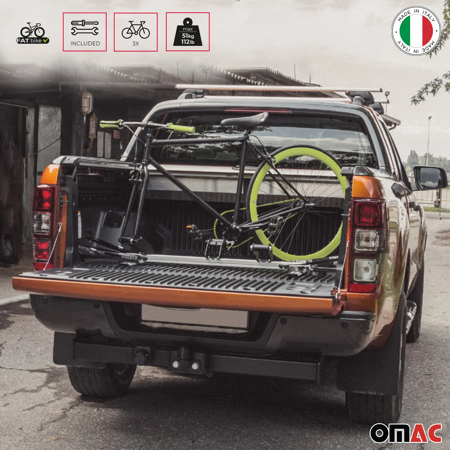 Trunk Bike Carrier Truck Bed MPV Minivan Van Trunk Bike Rack Aluminum - Image 2