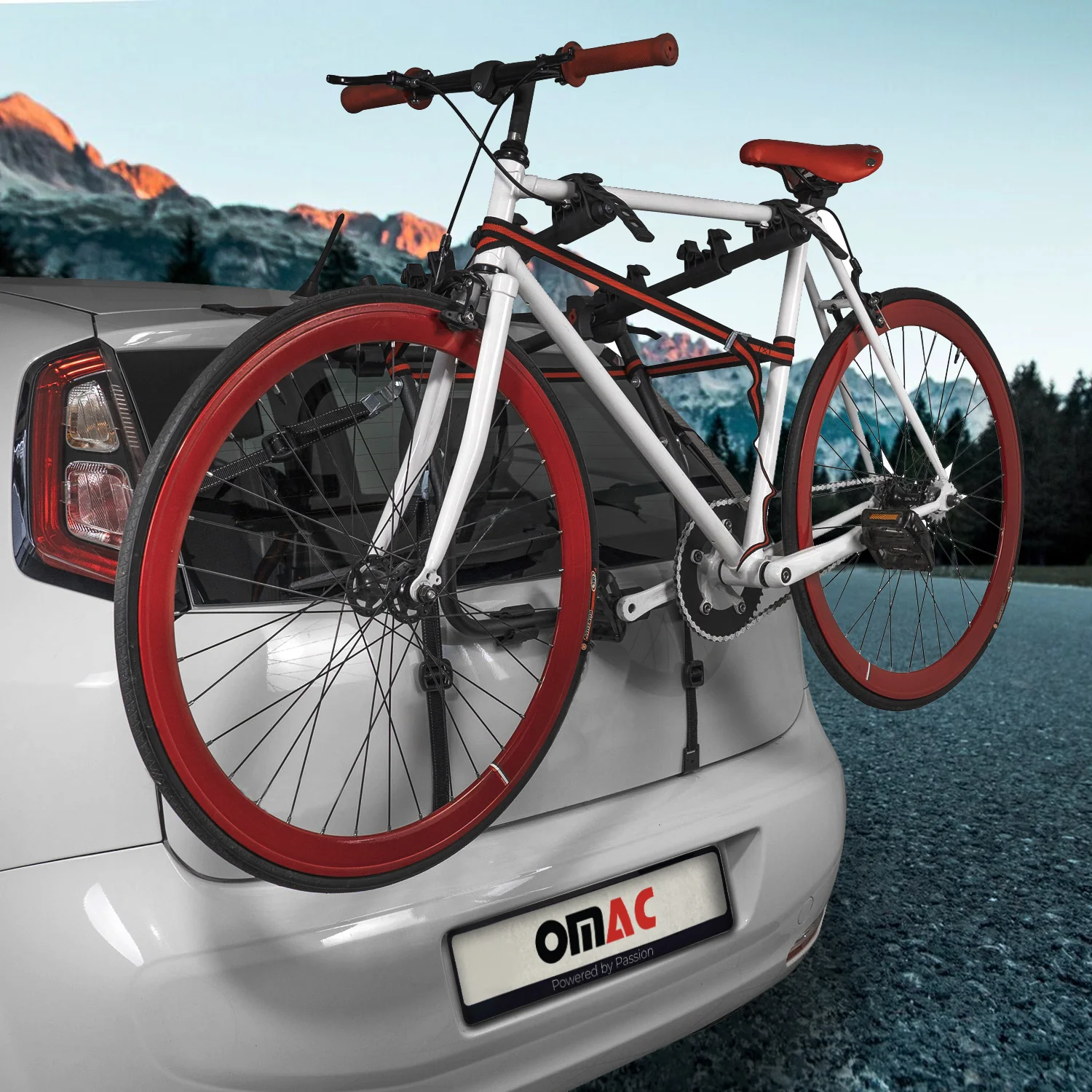 1996-2000 Honda Civic Hatchback Bike Racks 3 Bike Carrier Hitch Mount Steel Black - Image 4