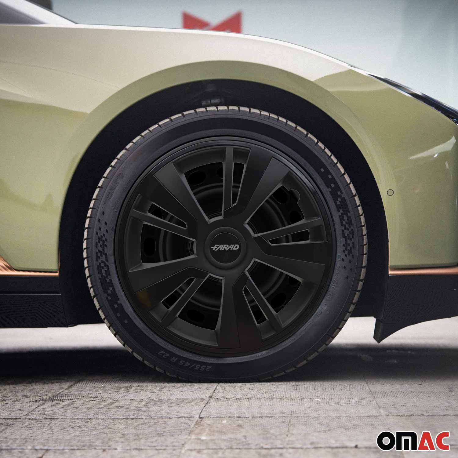 Twintone Hub Caps Wheel Cover 16" Black Matt & Black Insert Full Set 4 pcs. - Image 2