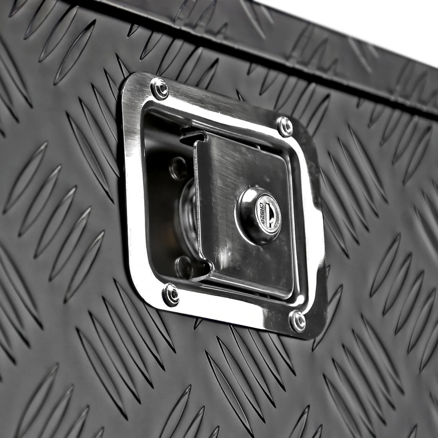 Universal 15~28" Black Heavy Duty Truck Trailer Tongue Tool Box w/ Lock & Keys - Image 5
