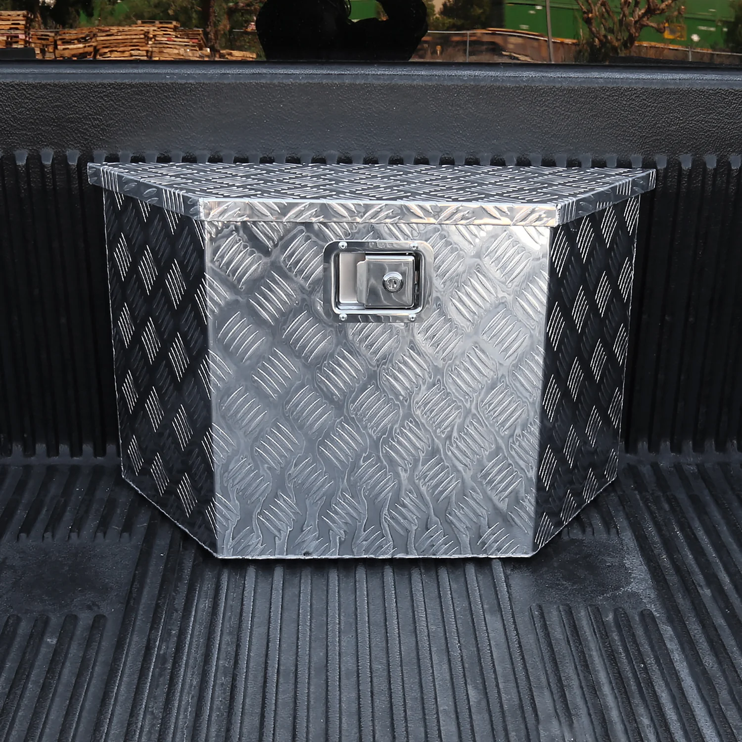 Universal 15~28" Heavy Duty Alu Truck Trailer Tongue Tool Box w/Lock & Keys - Image 10