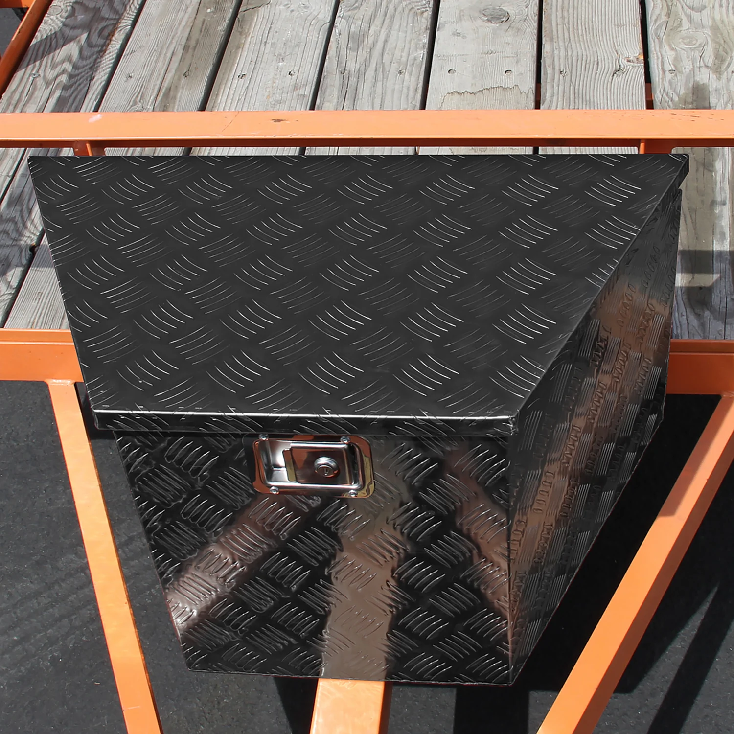 Universal 15~29" Heavy Duty Black Truck Trailer Tongue Tool Box w/ Lock & Keys - Image 10