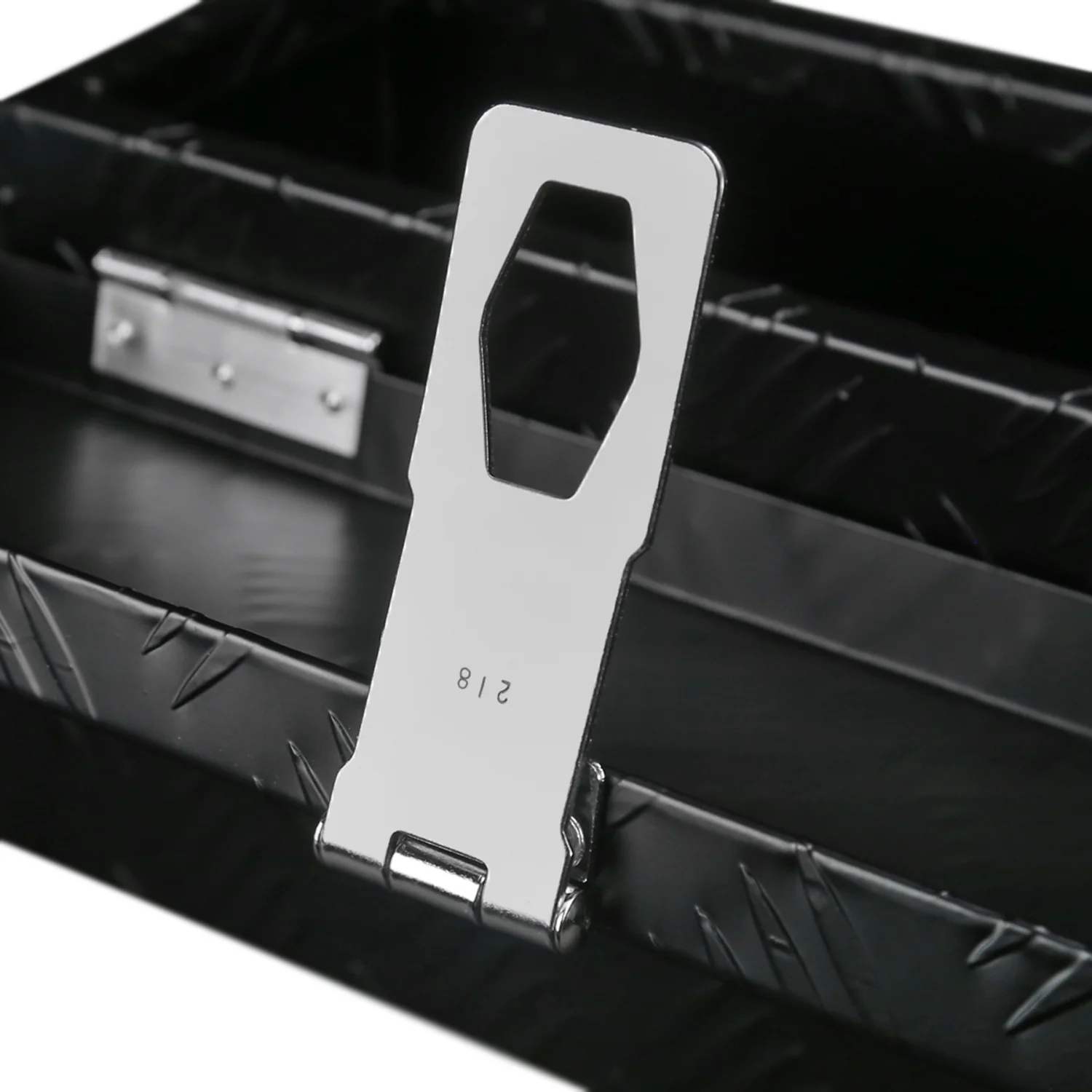 Universal 20" Heavy Duty Black Aluminum Truck Tool Box w/ Lock & Keys - Image 7