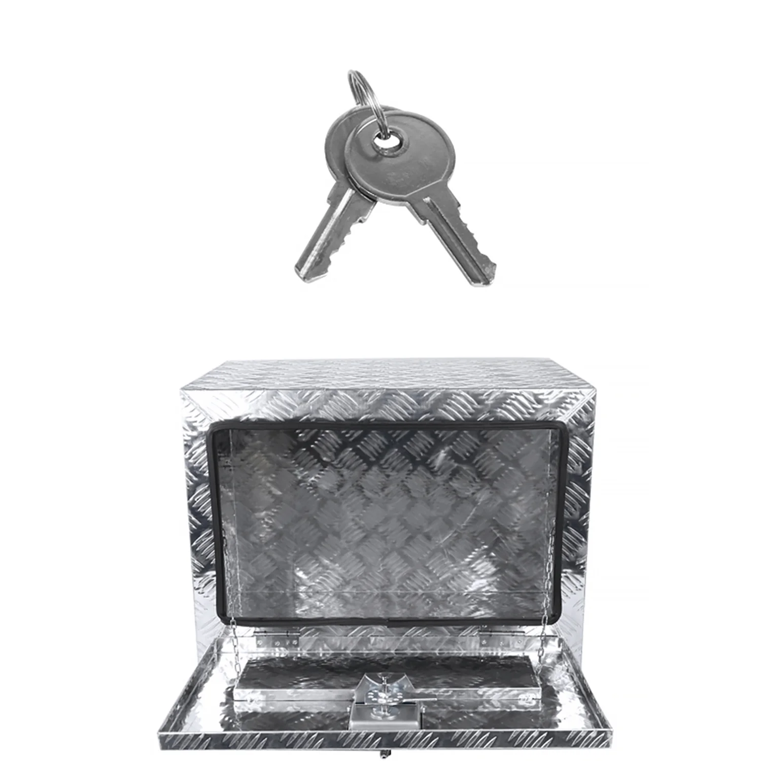 Universal 24" Heavy Duty Underbody Truck Tool Box w/ T-Handle Latch Lock & Keys - Image 6