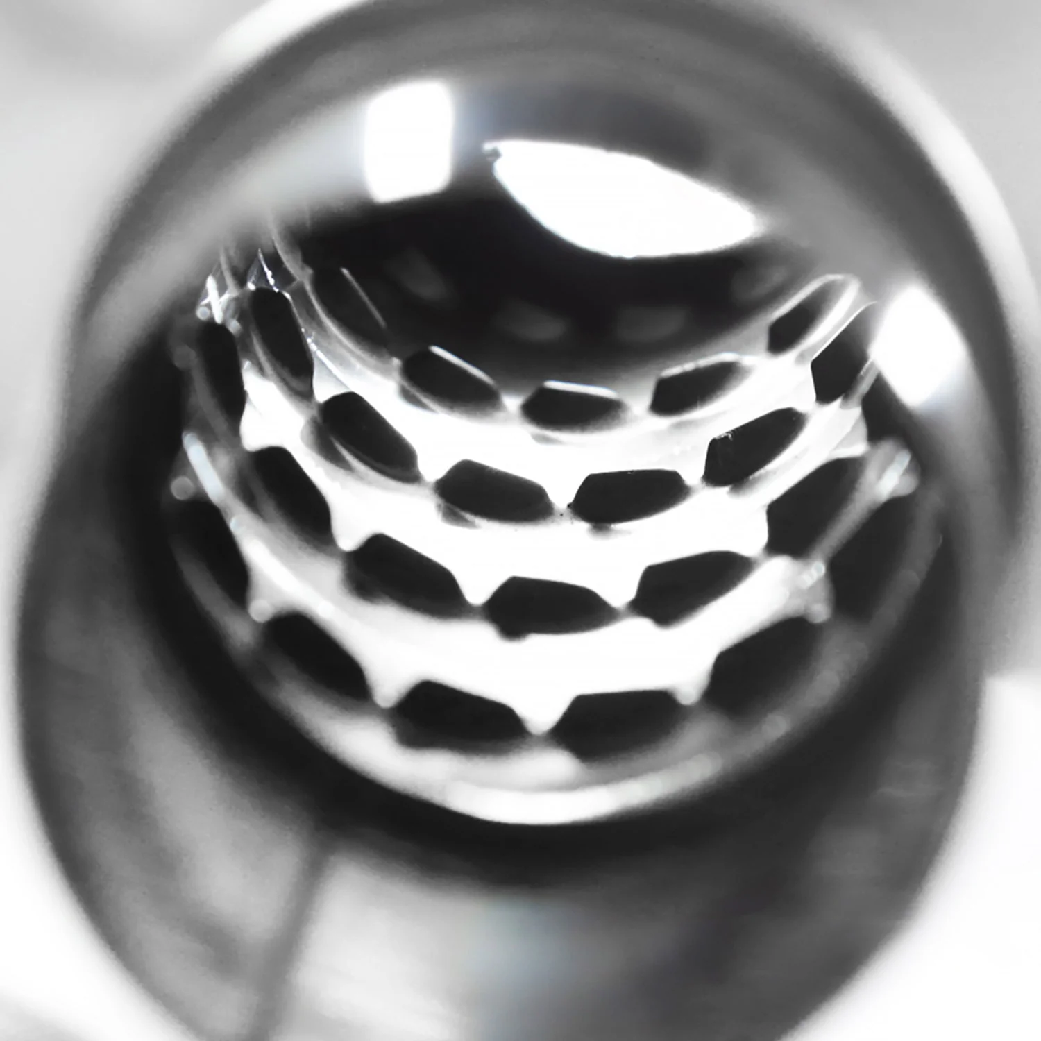 Universal 3" Inlet/4" Outlet S.Steel Spiral Flow Exhaust Muffler w/ Slanted Tip - Image 9