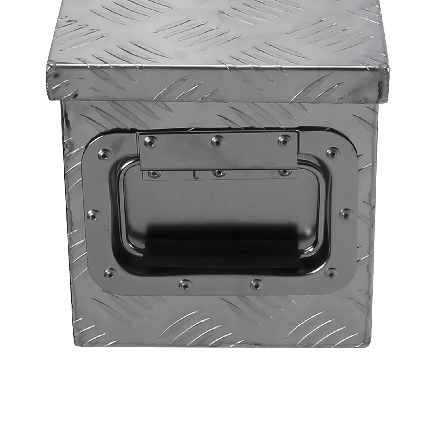 Universal 31" Heavy Duty Silver Aluminum Tool Box w/ Side Handles Lock & Keys - Image 5