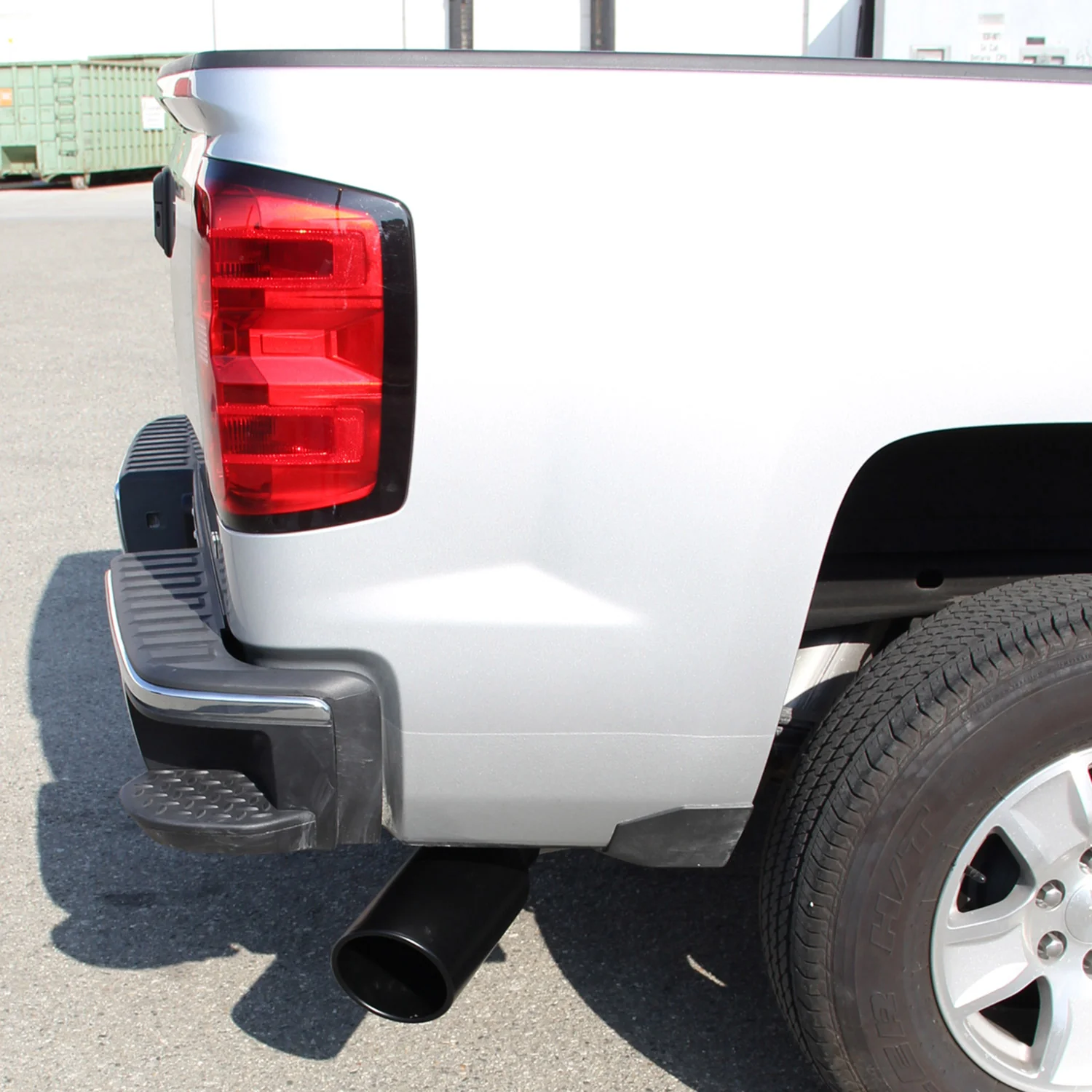 Universal 4" Inlet/6" Outlet Black Stainless Steel Bolt-On Angled Exhaust Tip - Image 10