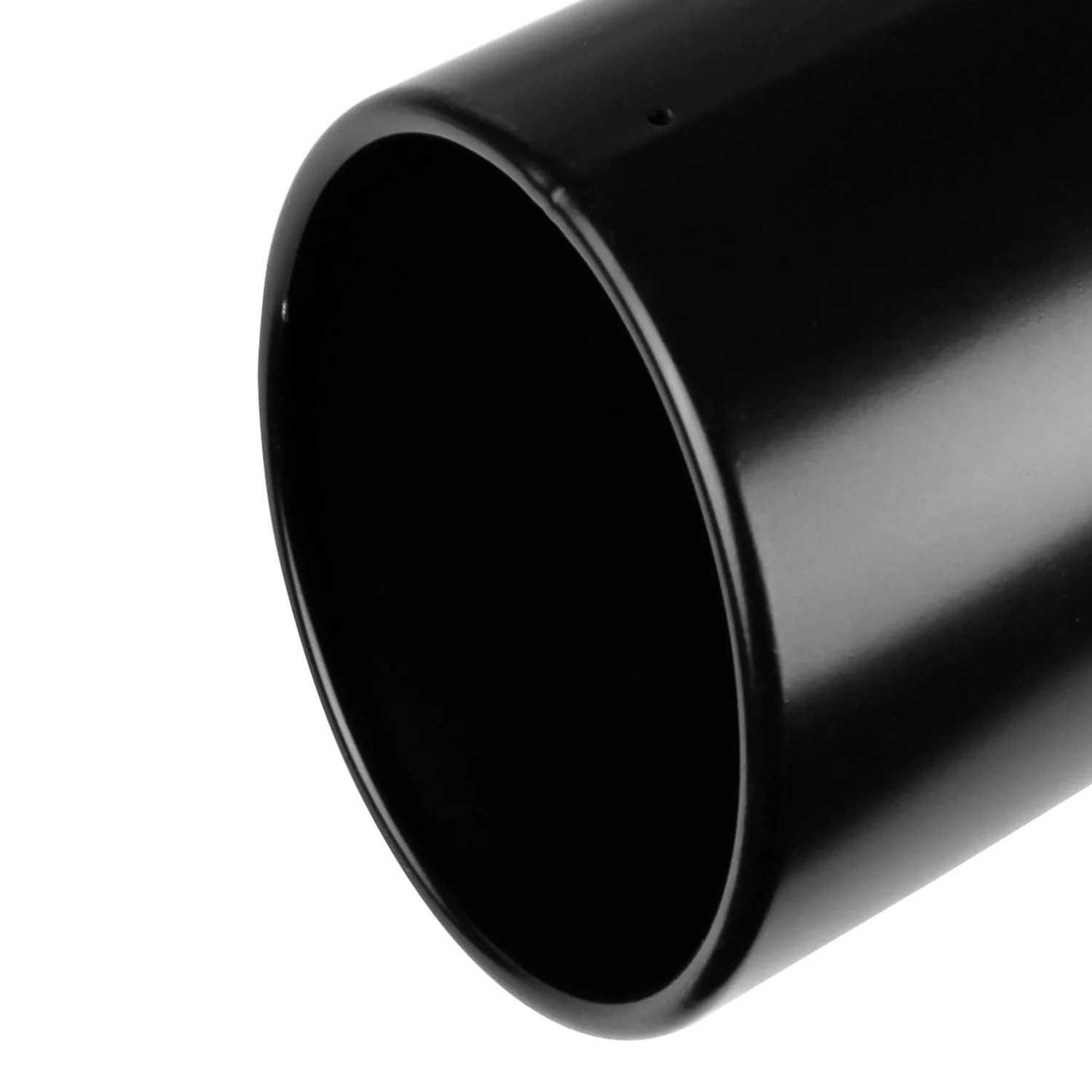 Universal 4" Inlet/6" Outlet Black Stainless Steel Bolt-On Angled Exhaust Tip - Image 6